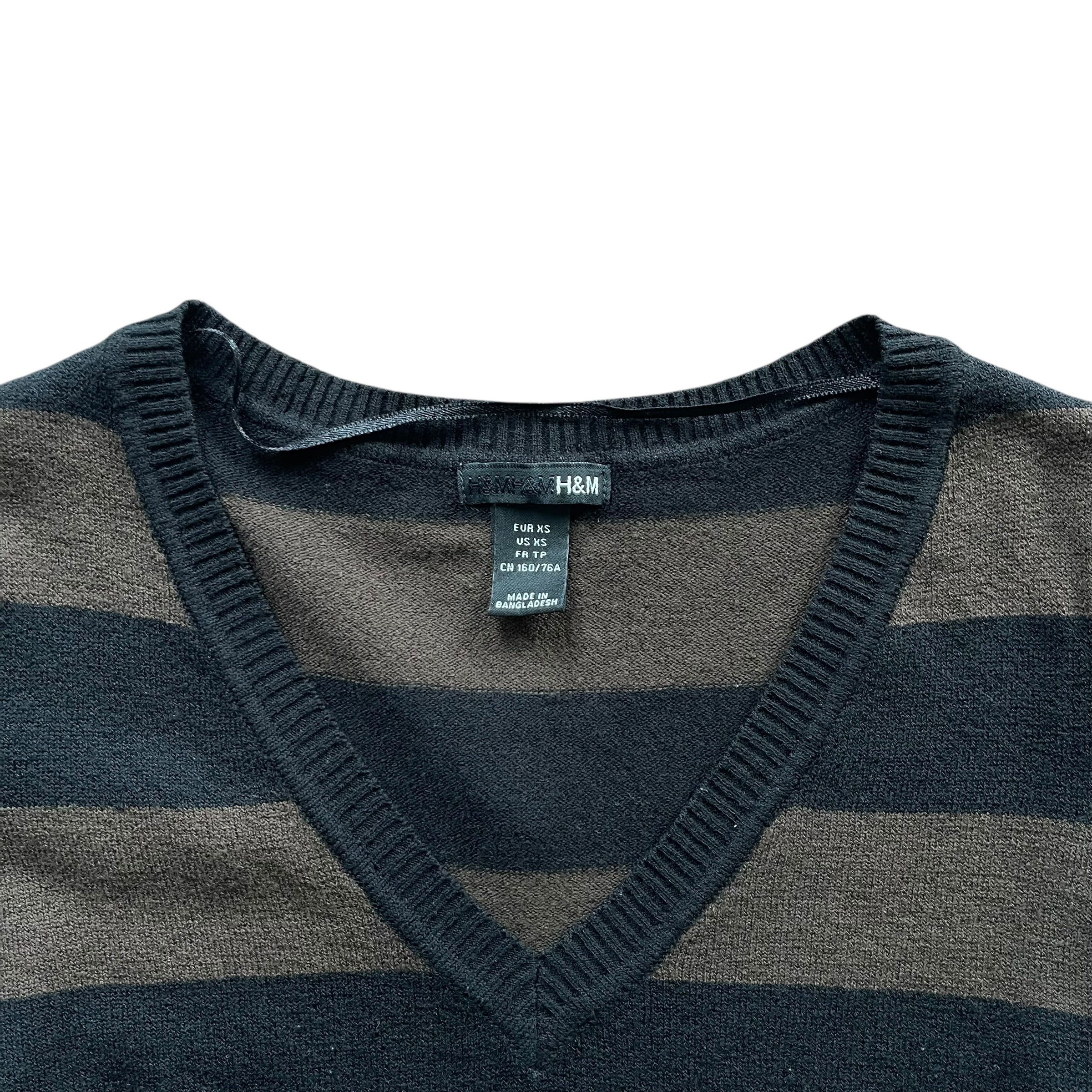 Vintage Y2K H&M Casual Striped Sweater Dress