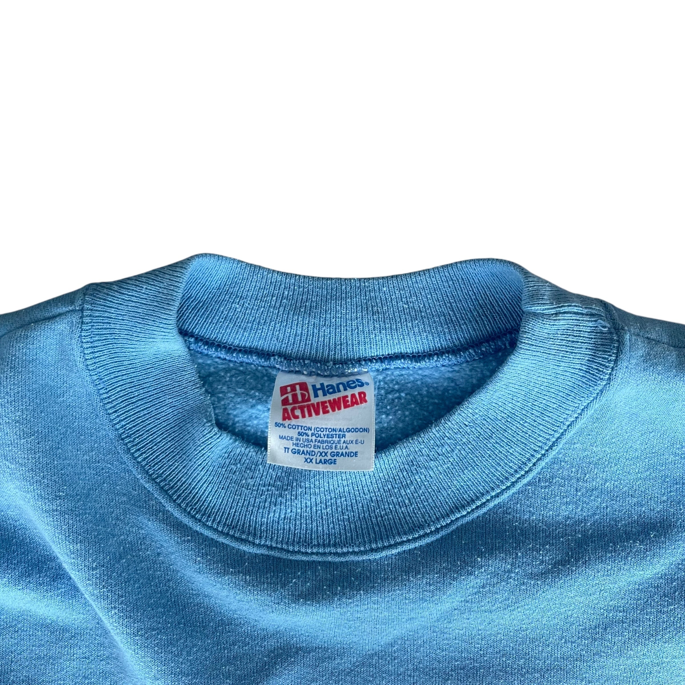 Vintage 1995 Houston Oilers Baby Blue Logo Crewneck