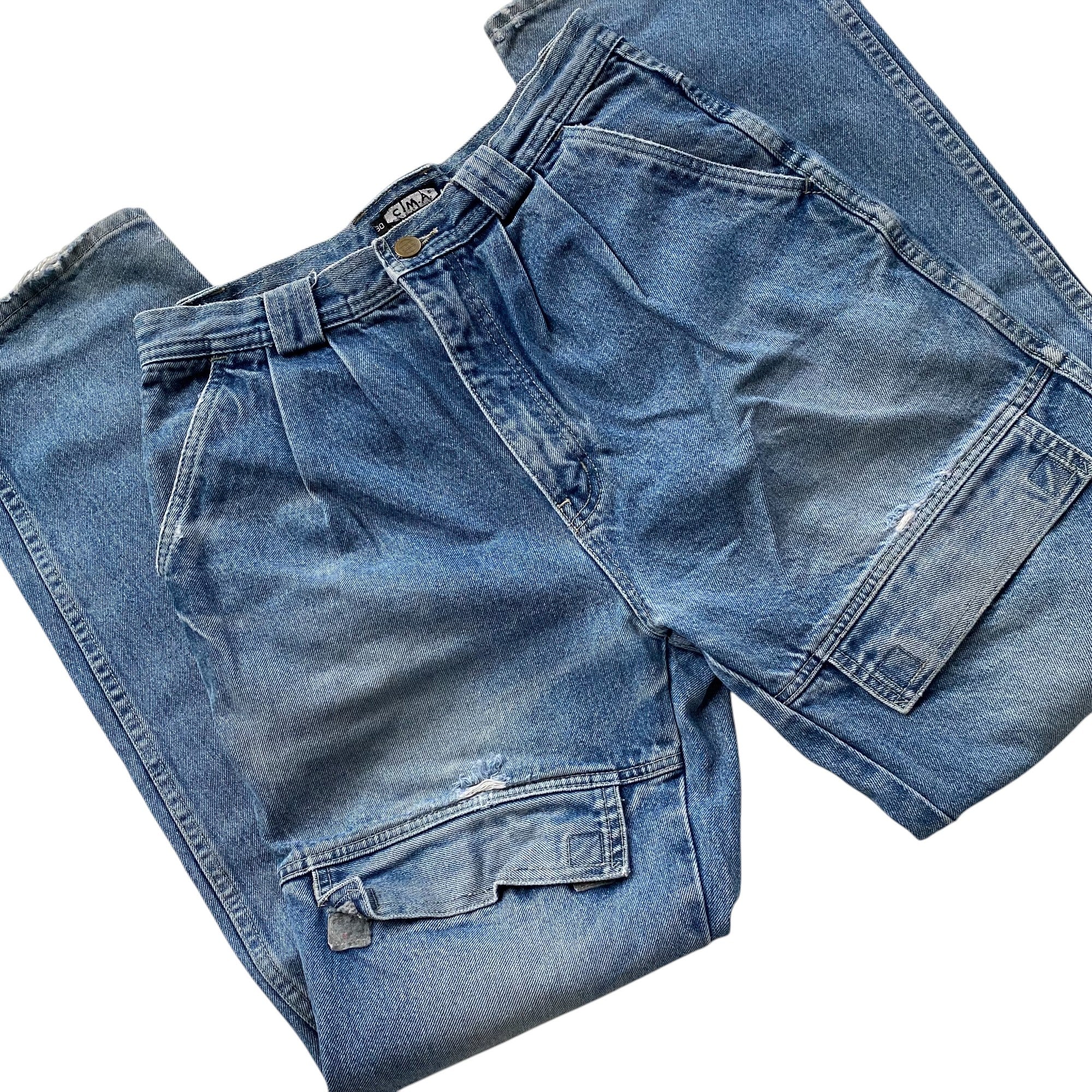 Vintage C.M.A. Pocket Detail High-waisted Jeans