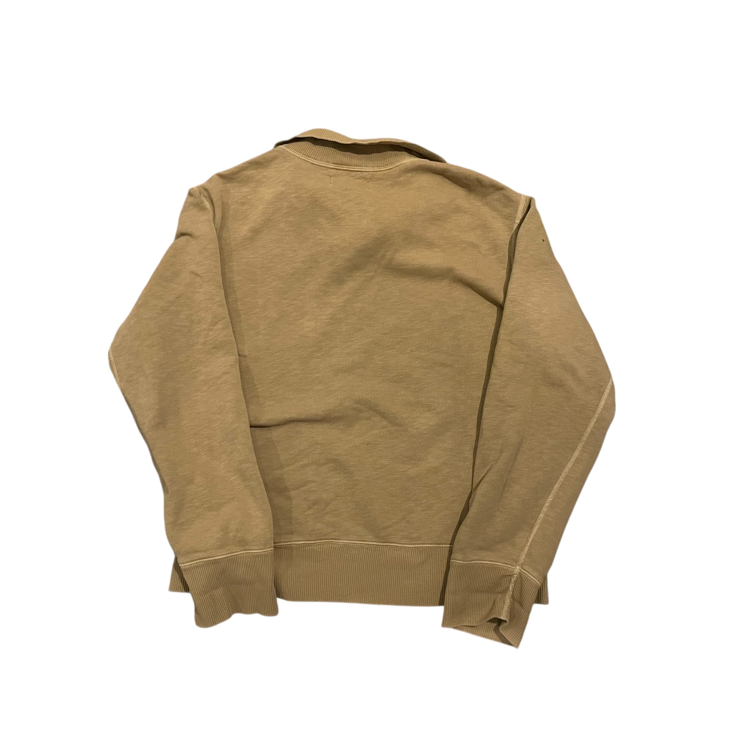 Vintage Polo Ralph Lauren Tan Quarter Button Up Sweater