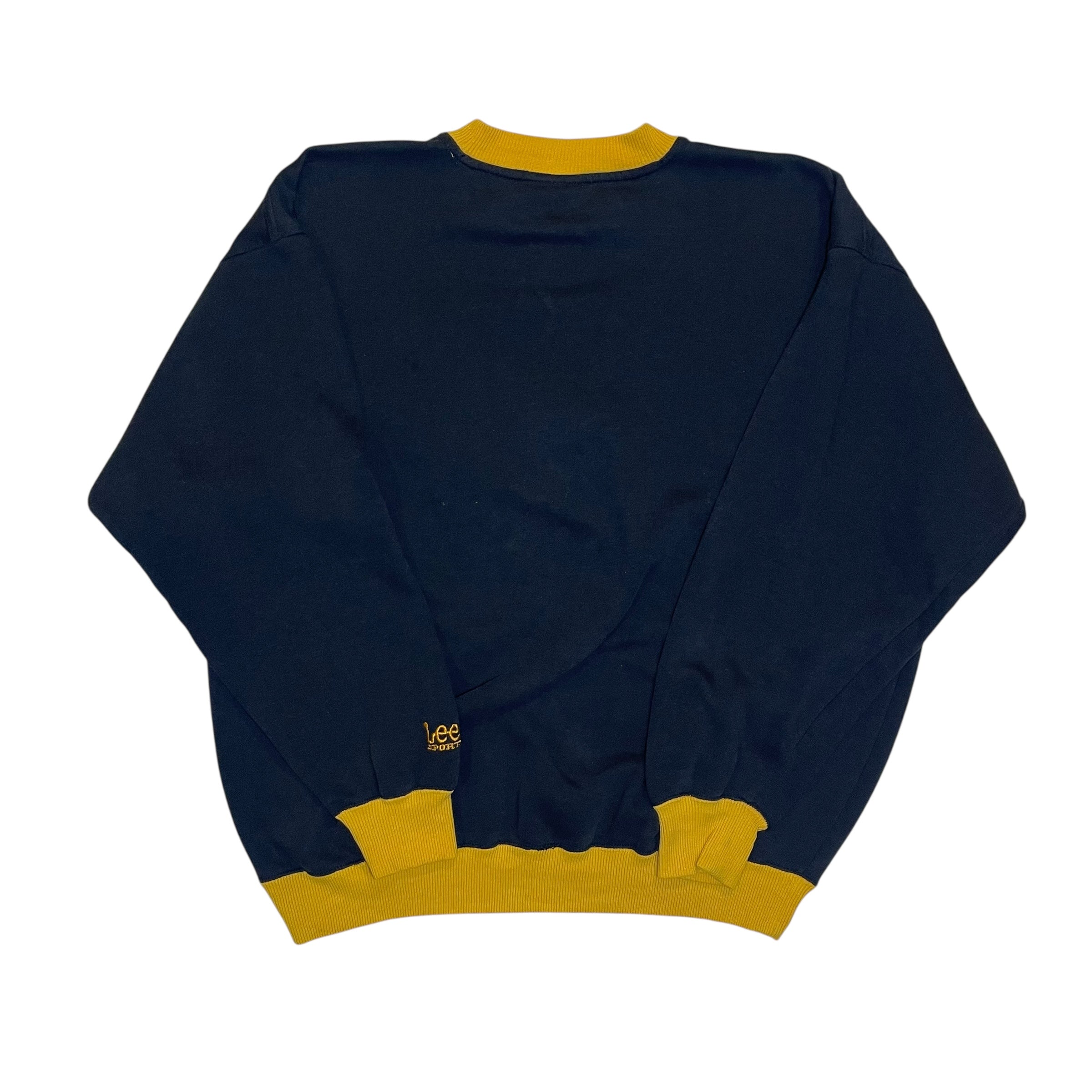 Vintage Lee Sport University of Iowa Hawkeyes Black Crewneck