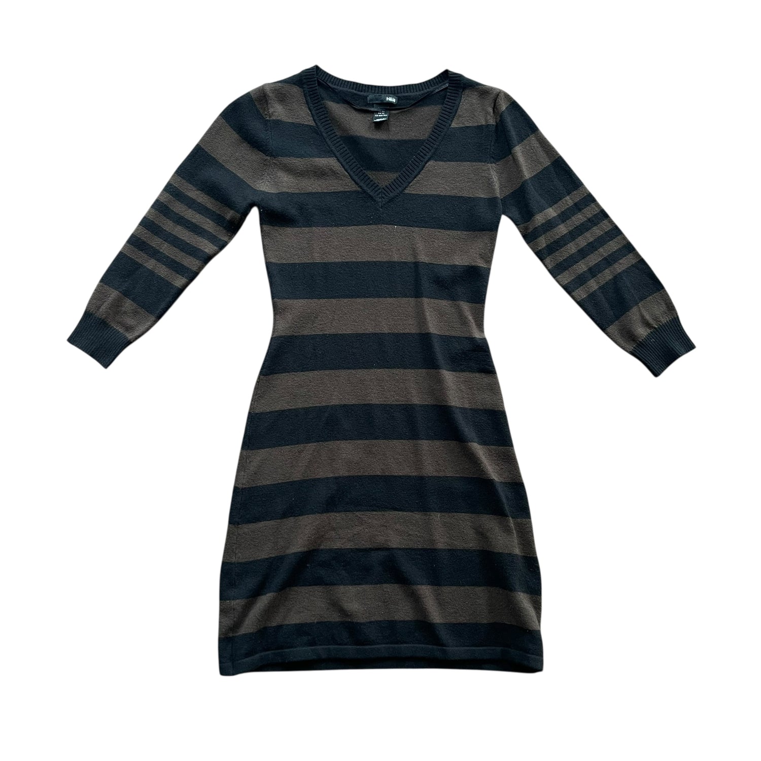 Vintage Y2K H&M Casual Striped Sweater Dress