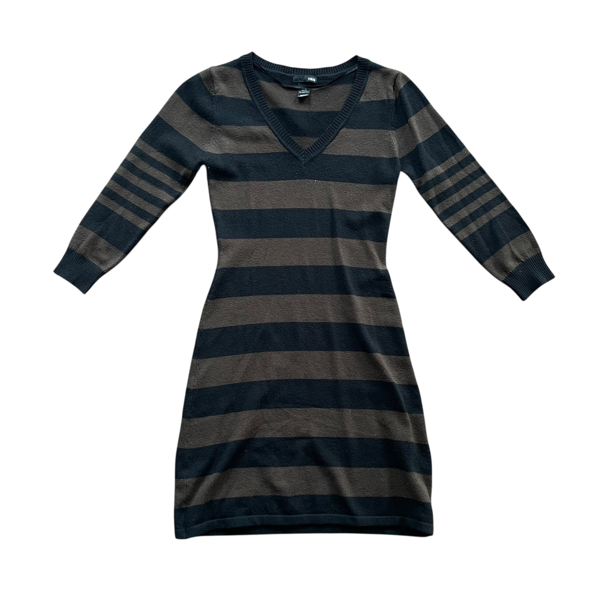 Vintage Y2K H&M Casual Striped Sweater Dress