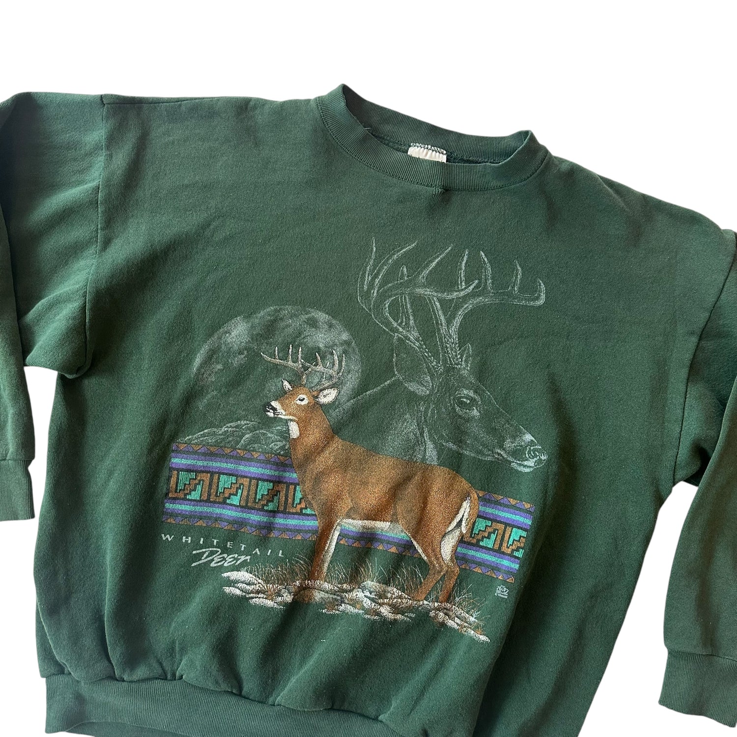 Vintage Deer Nature Graphic Crewneck