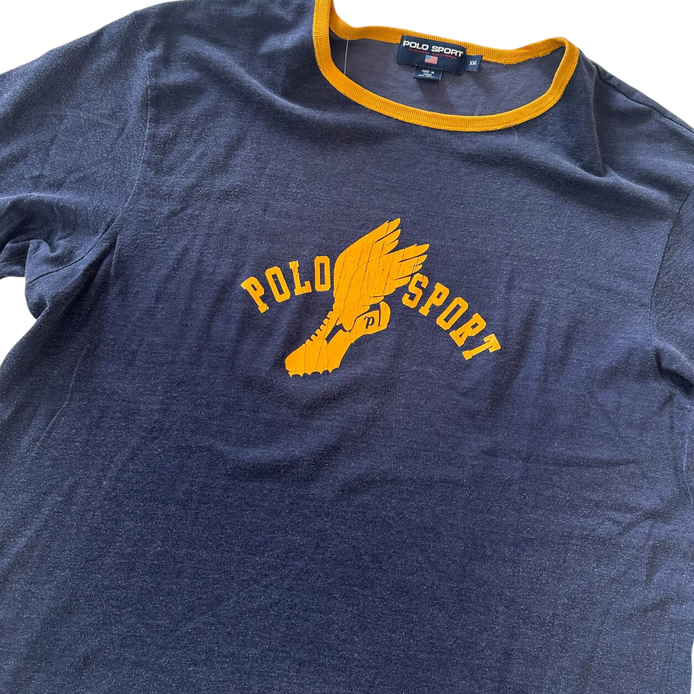 Vintage Polo Sport P-Wing Ringer Tee