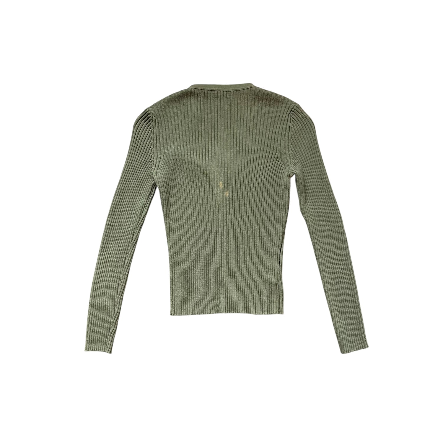 Vintage United Colors of Benetton Olive Ribbed Cardigan