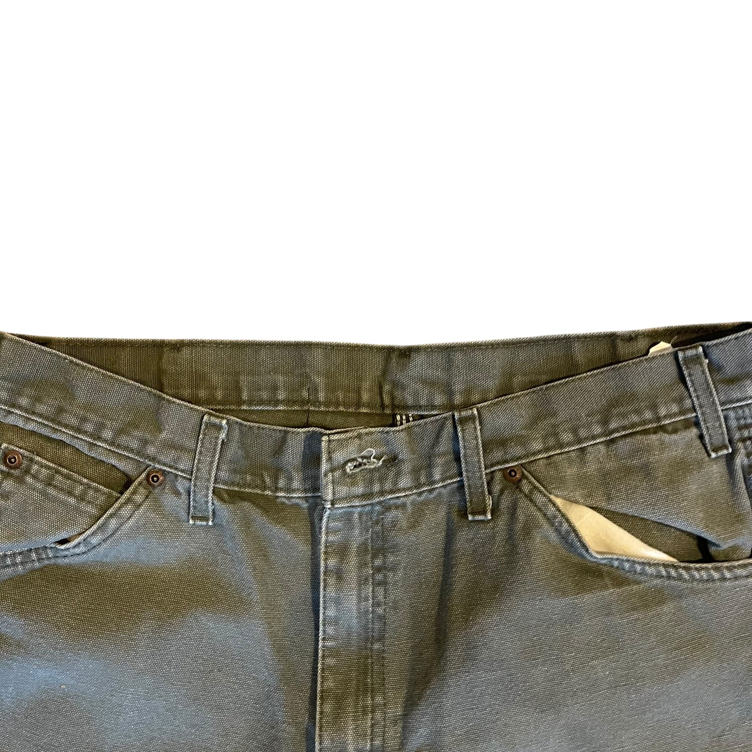 Vintage Distressed Dickies Dark Olive Carpenter Pants