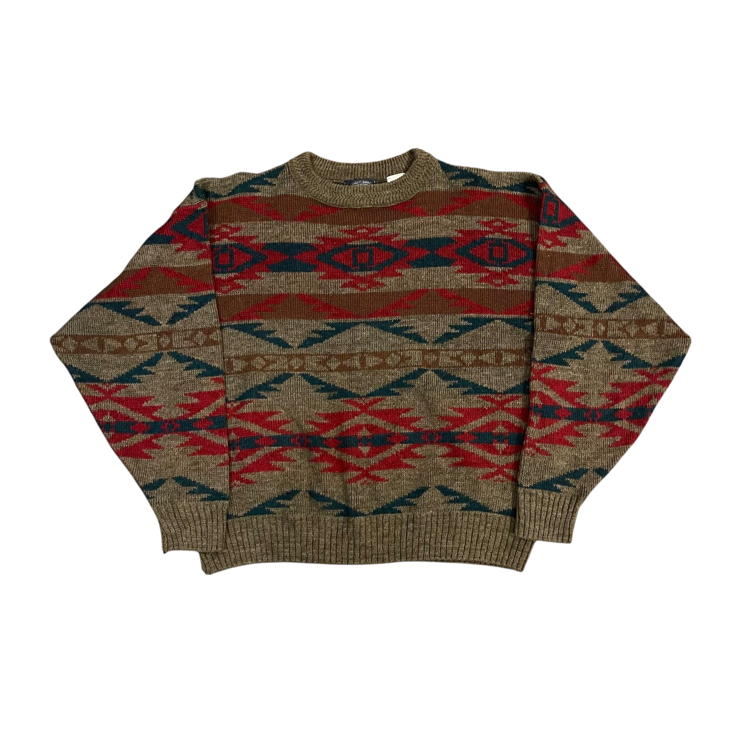 Vintage Knight Bridge Wool Knit Sweatshirt