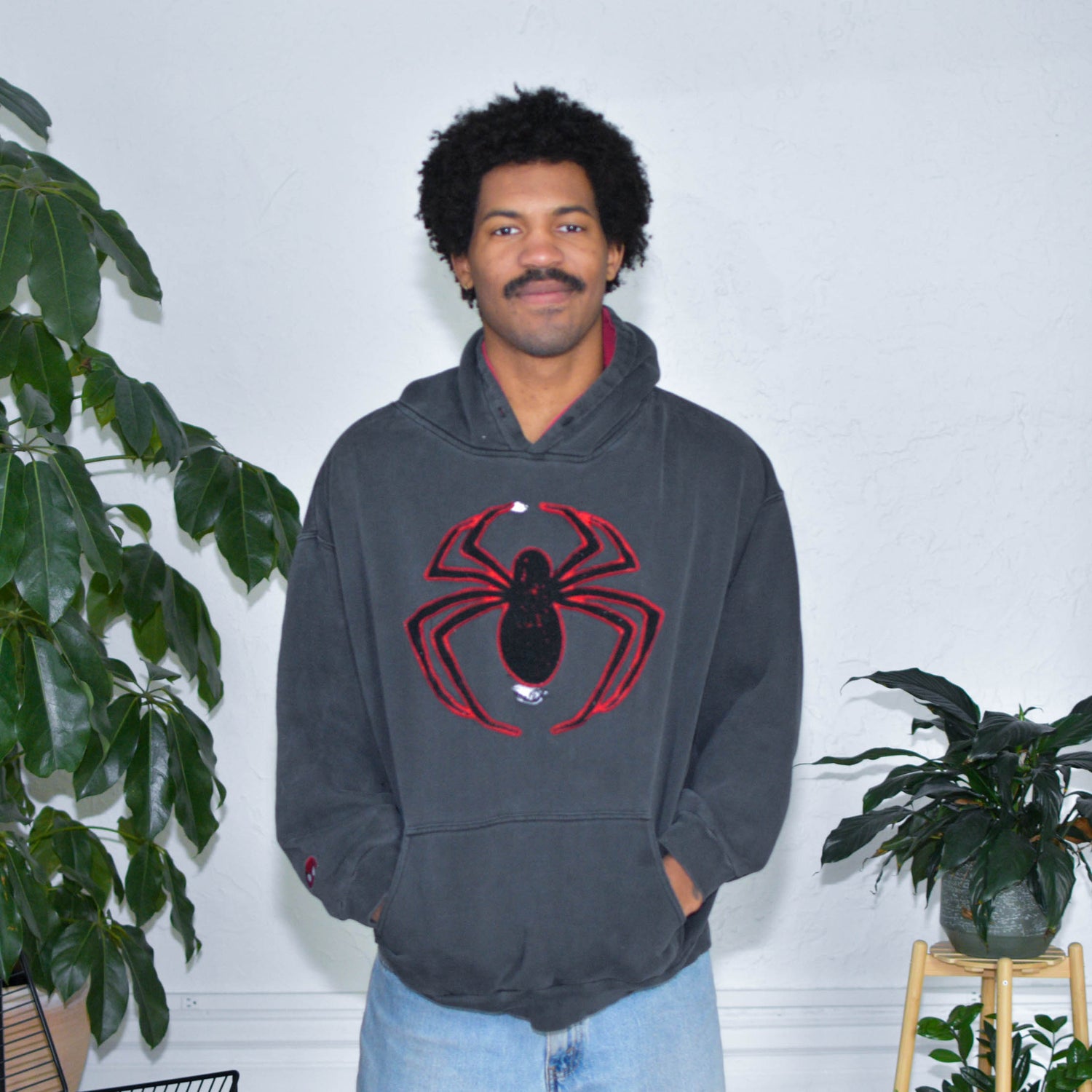 Y2k Spider Man Embroidered Hoodie