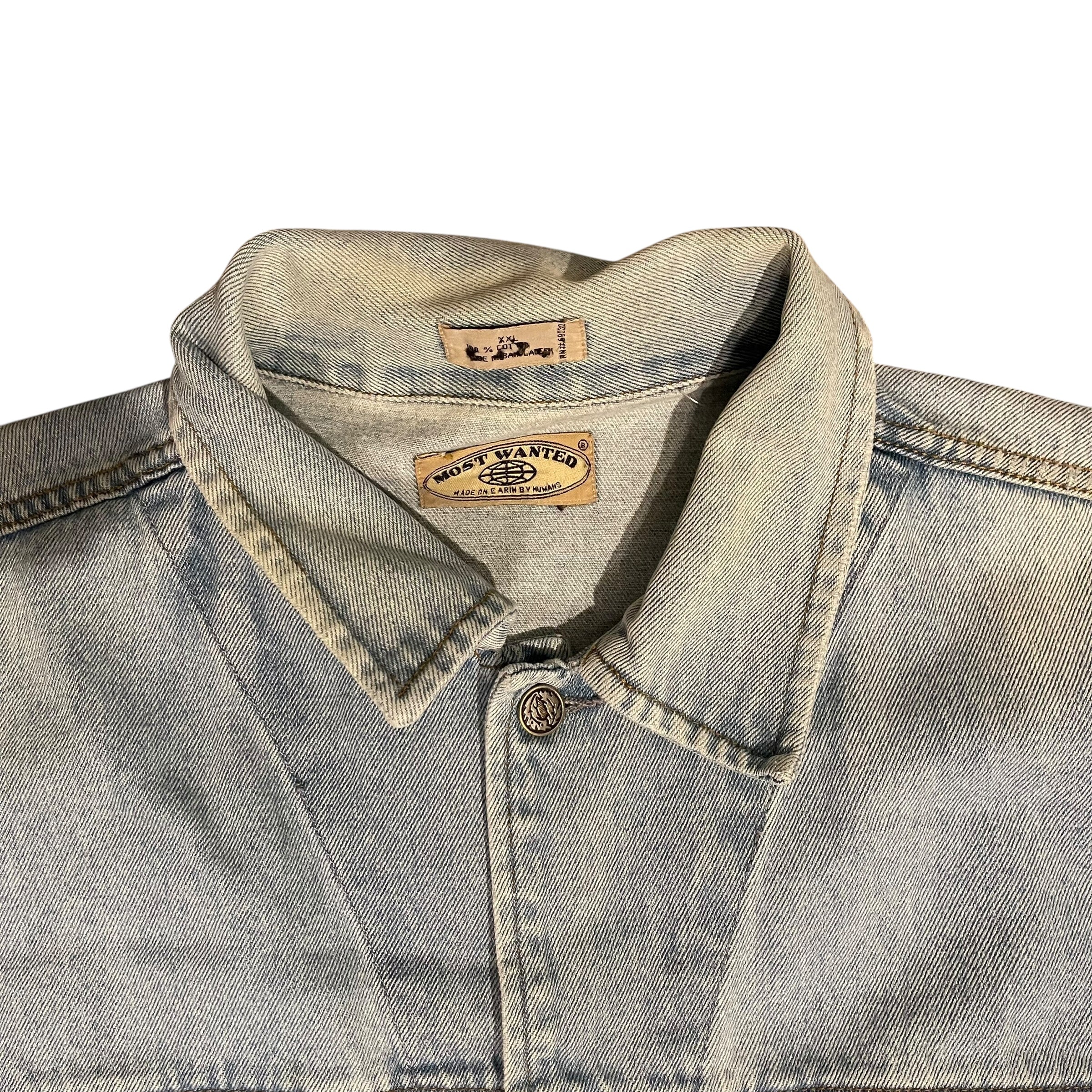 Vintage 90s Most Wanted Light Wash Denim Jacket