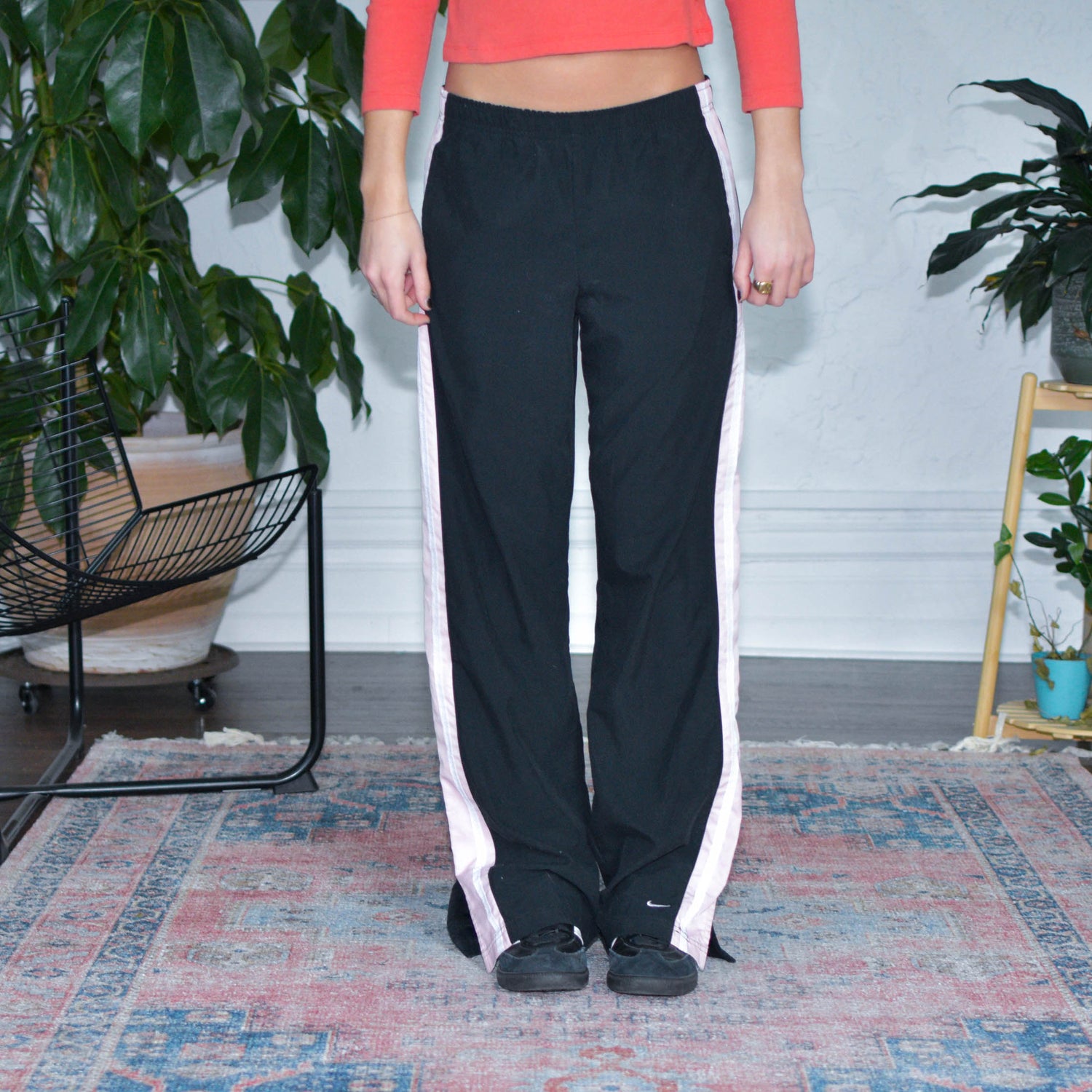 Y2k Nike Black & Pink Track Pants