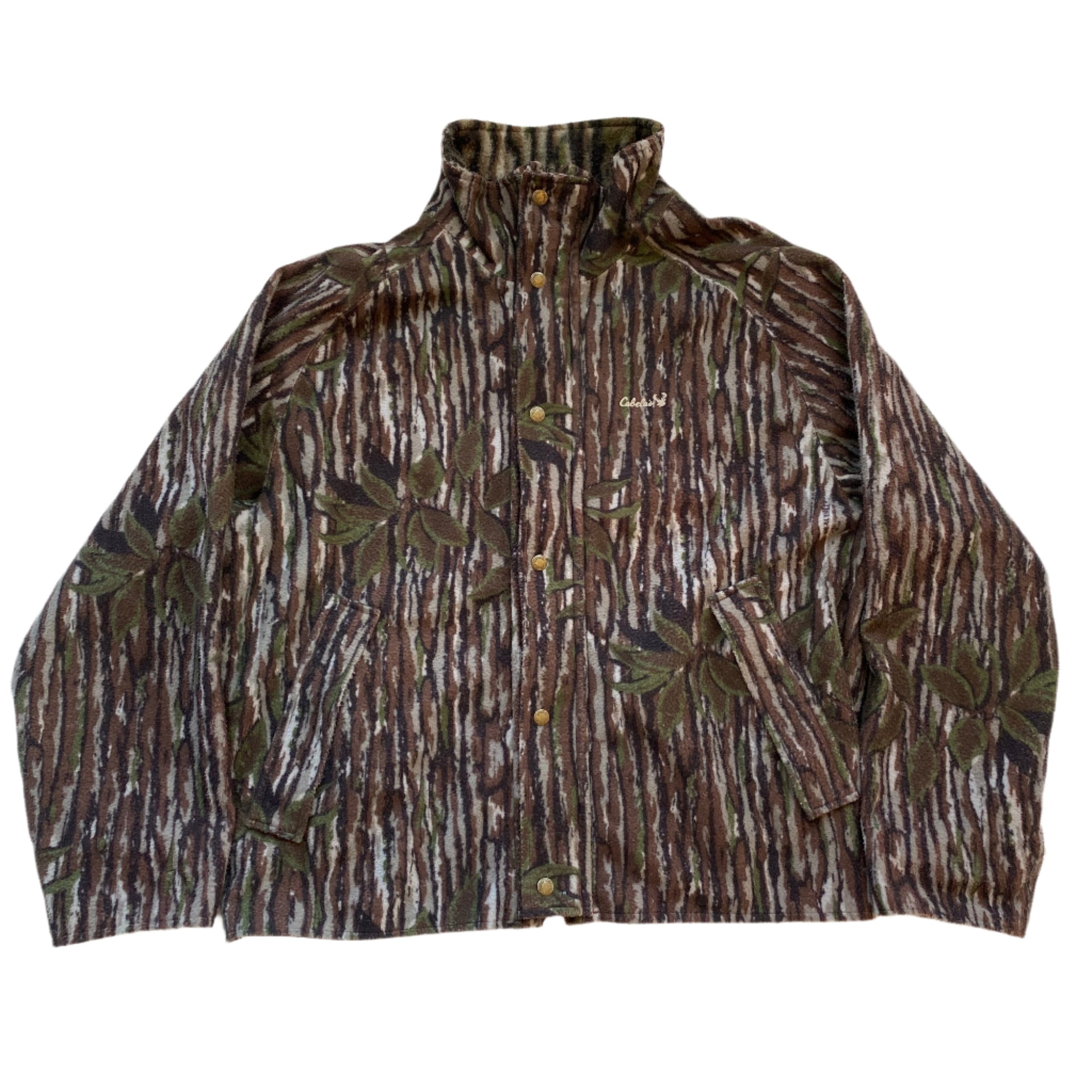 Vintage Cabelas Camo Gortex Fleece Jacket