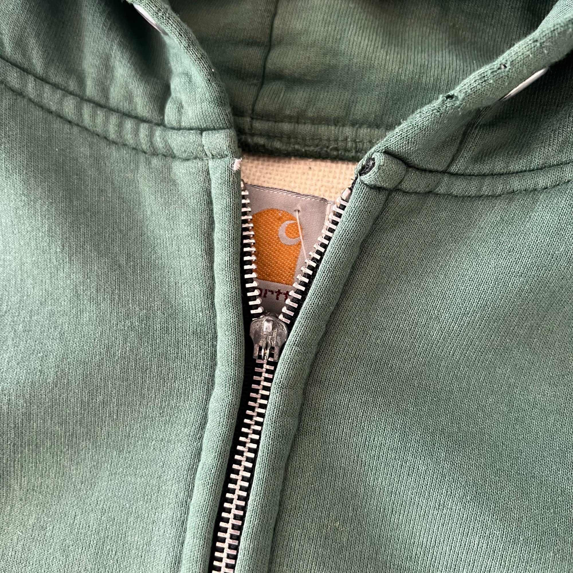 Vintage Carhartt Green Lined Zip Up