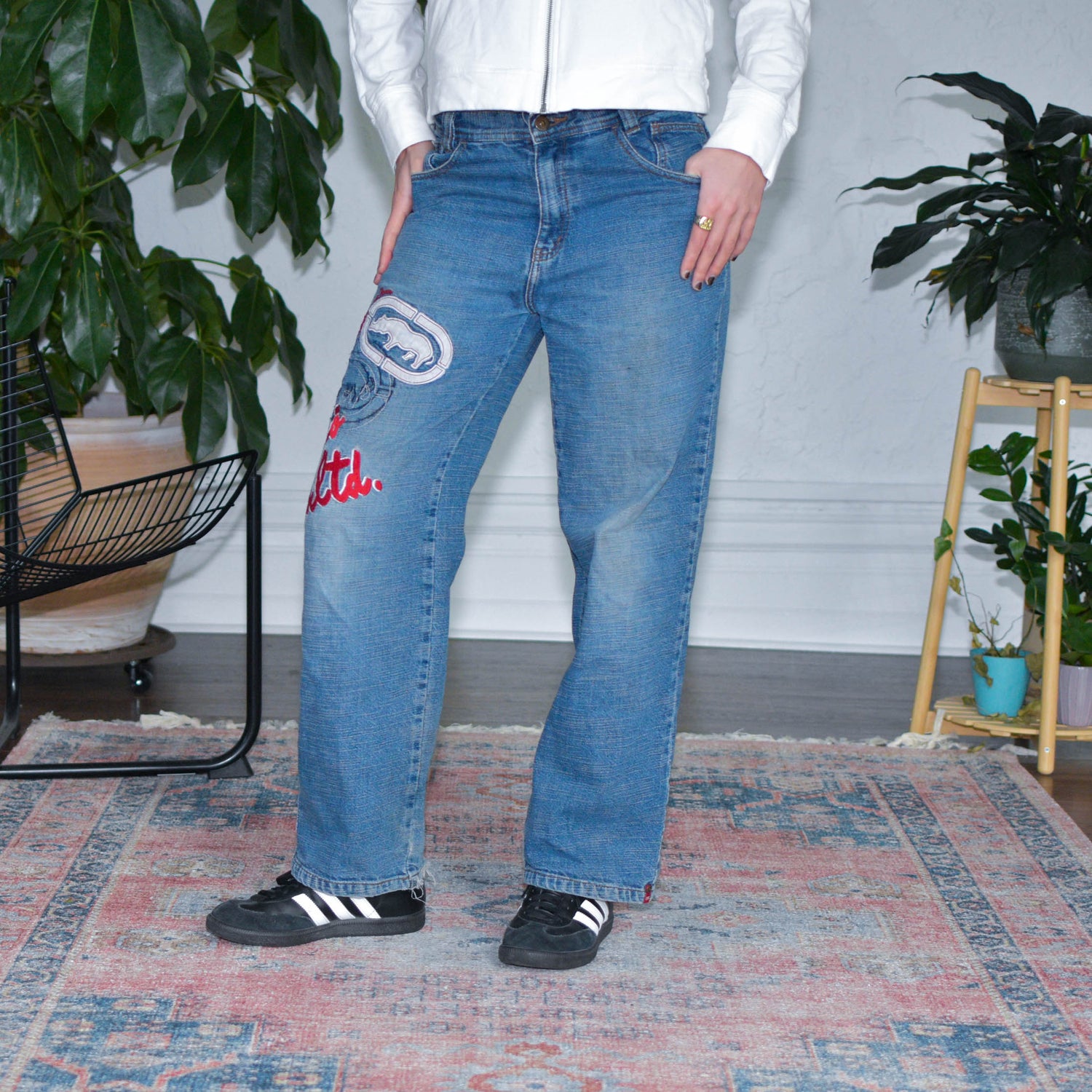 Y2k Ecko Unltd. Denim Embroidered Pants
