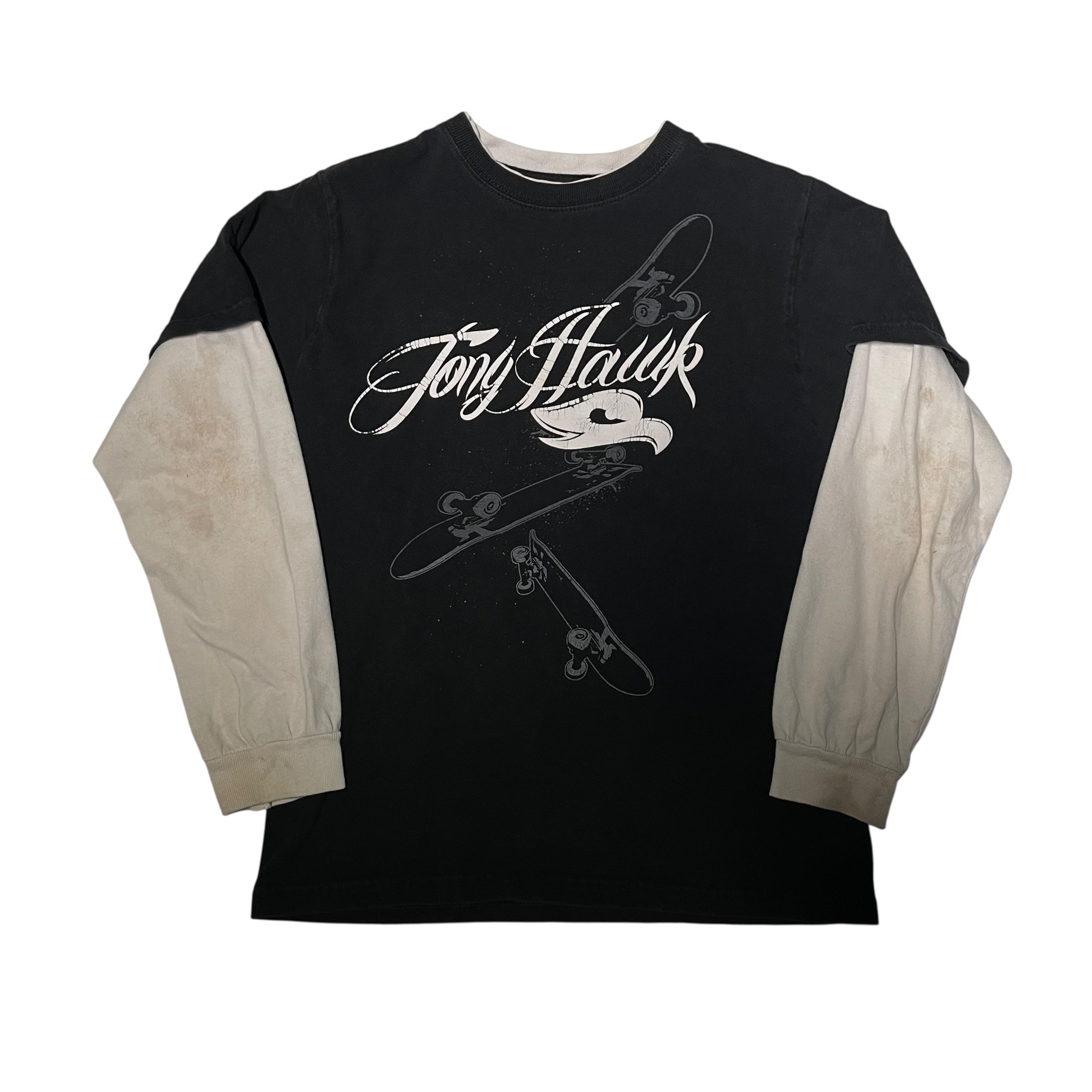 Vintage Y2K Tony Hawk Double Sleeve Graphic Tee