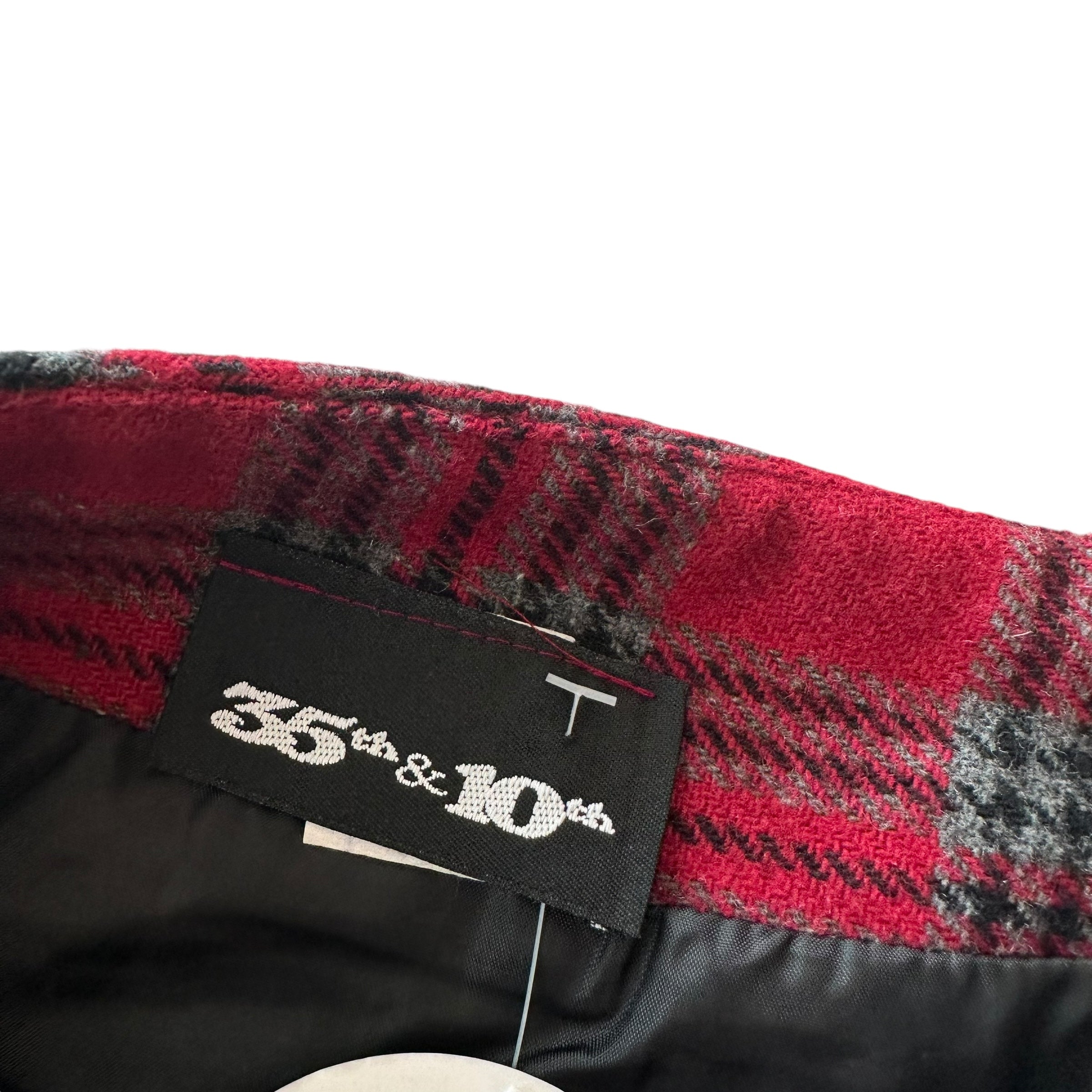 Vintage Red Plaid Mini Skirt