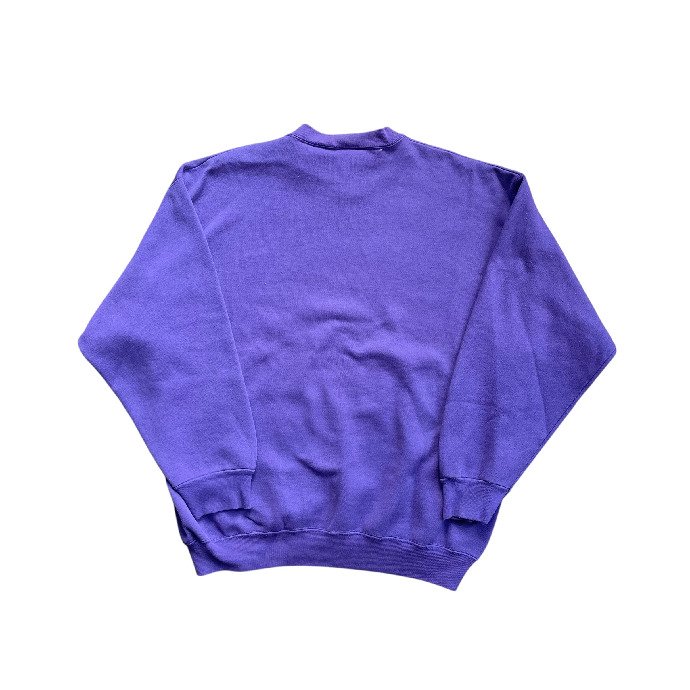 Vintage Minnesota Vikings Purple Signature Spell-Out Crewneck
