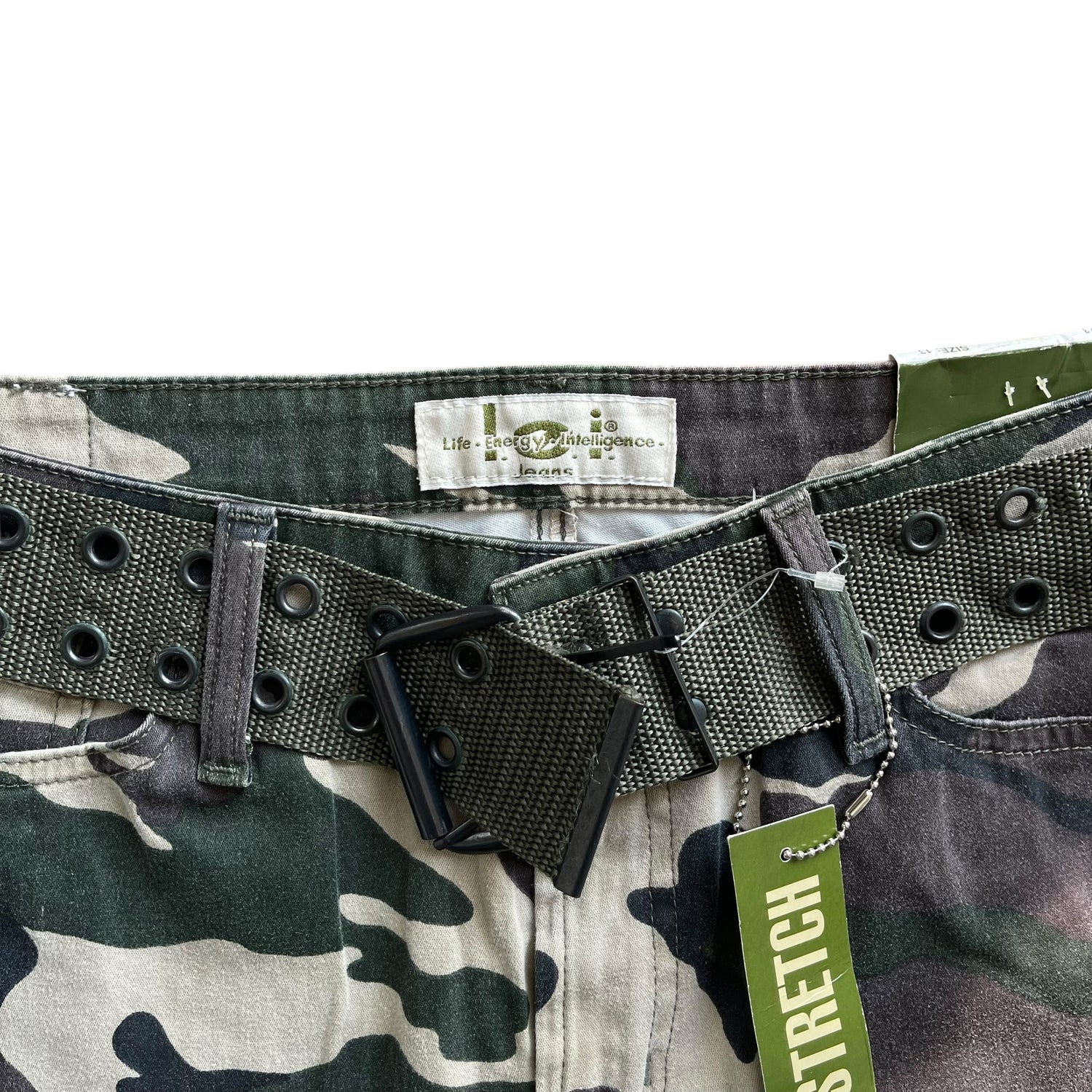 Deadstock Y2K L.E.I. Camo Pants with Belt