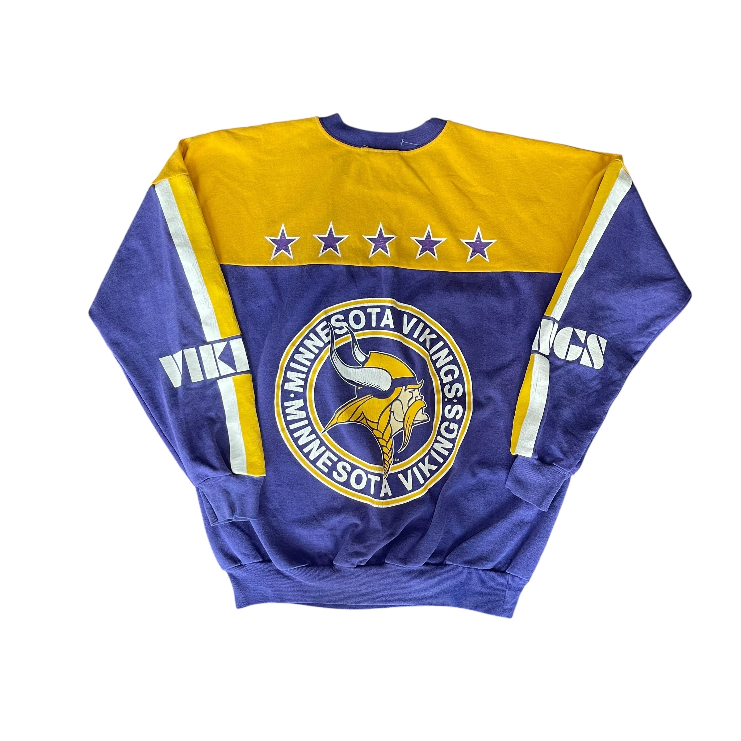 Vintage 90s Minnesota Vikings All-Over-Print Sweatshirt