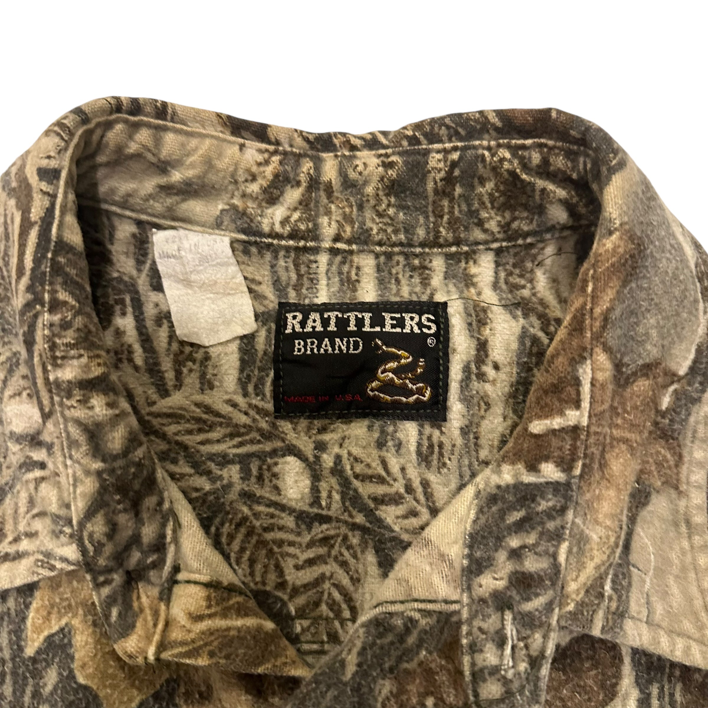 Vintage Rattlers Brand Camo Flannel
