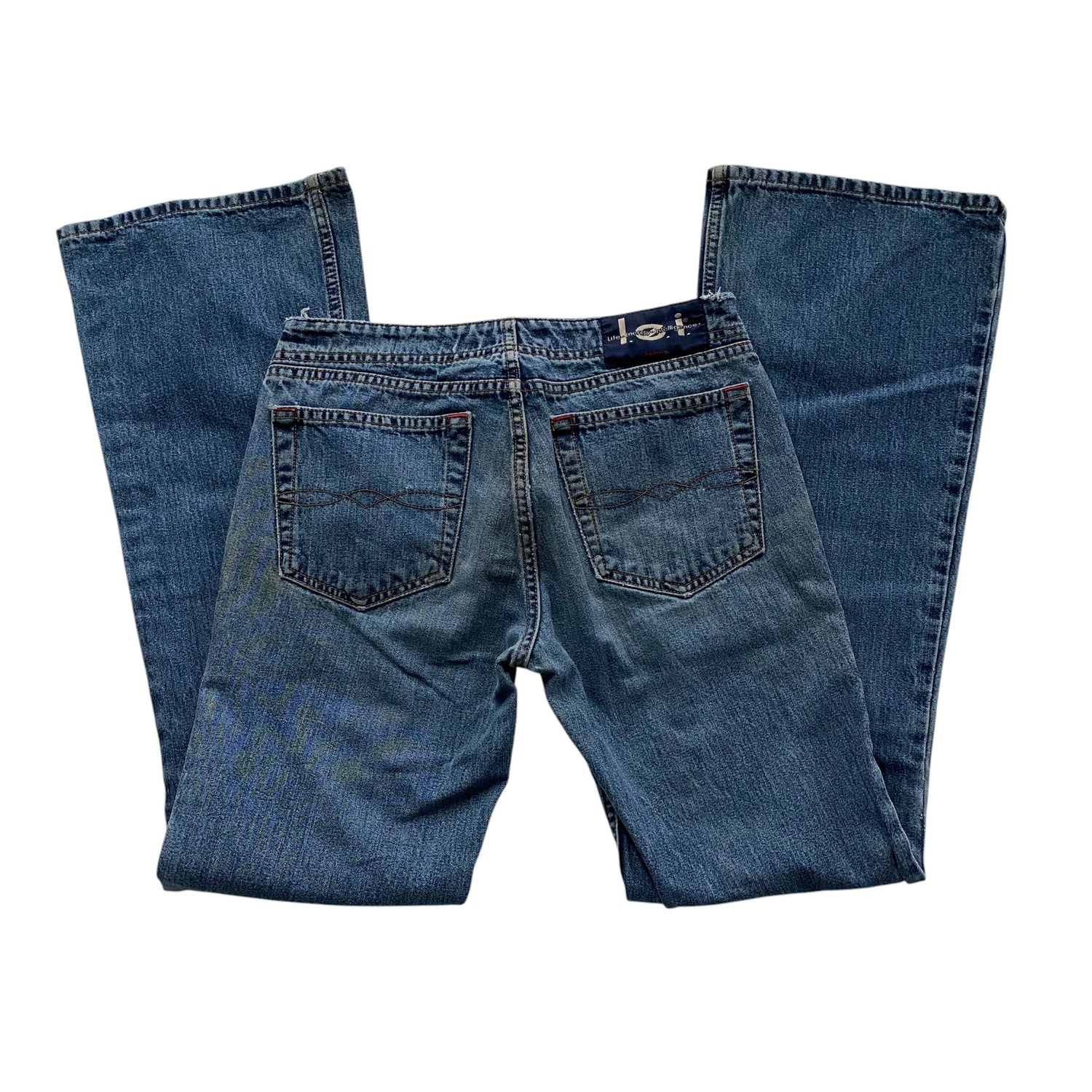 Y2k L.e.i. Medium Wash Low Rise Flare Jeans