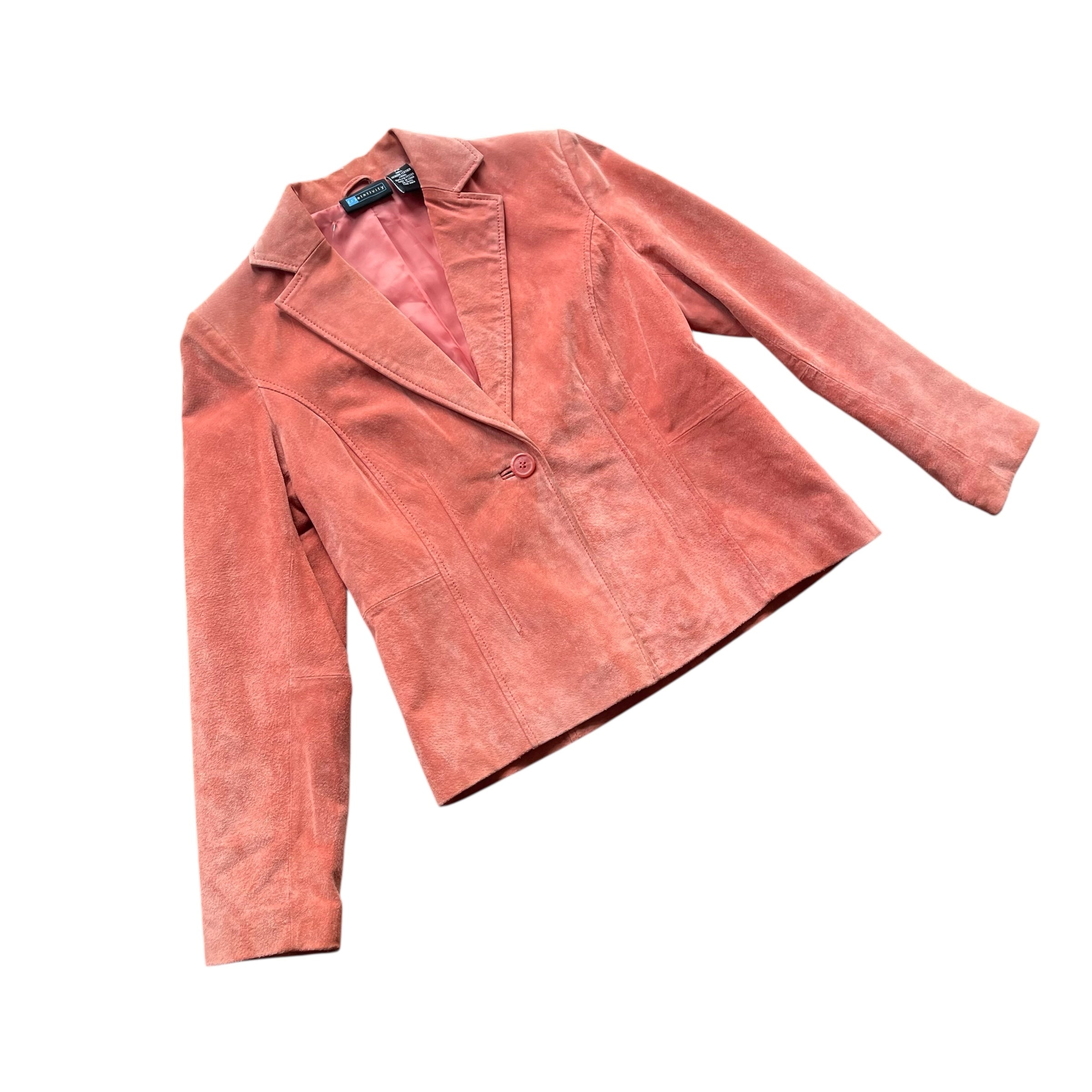 Y2K Relativity Pink Suede Blazer