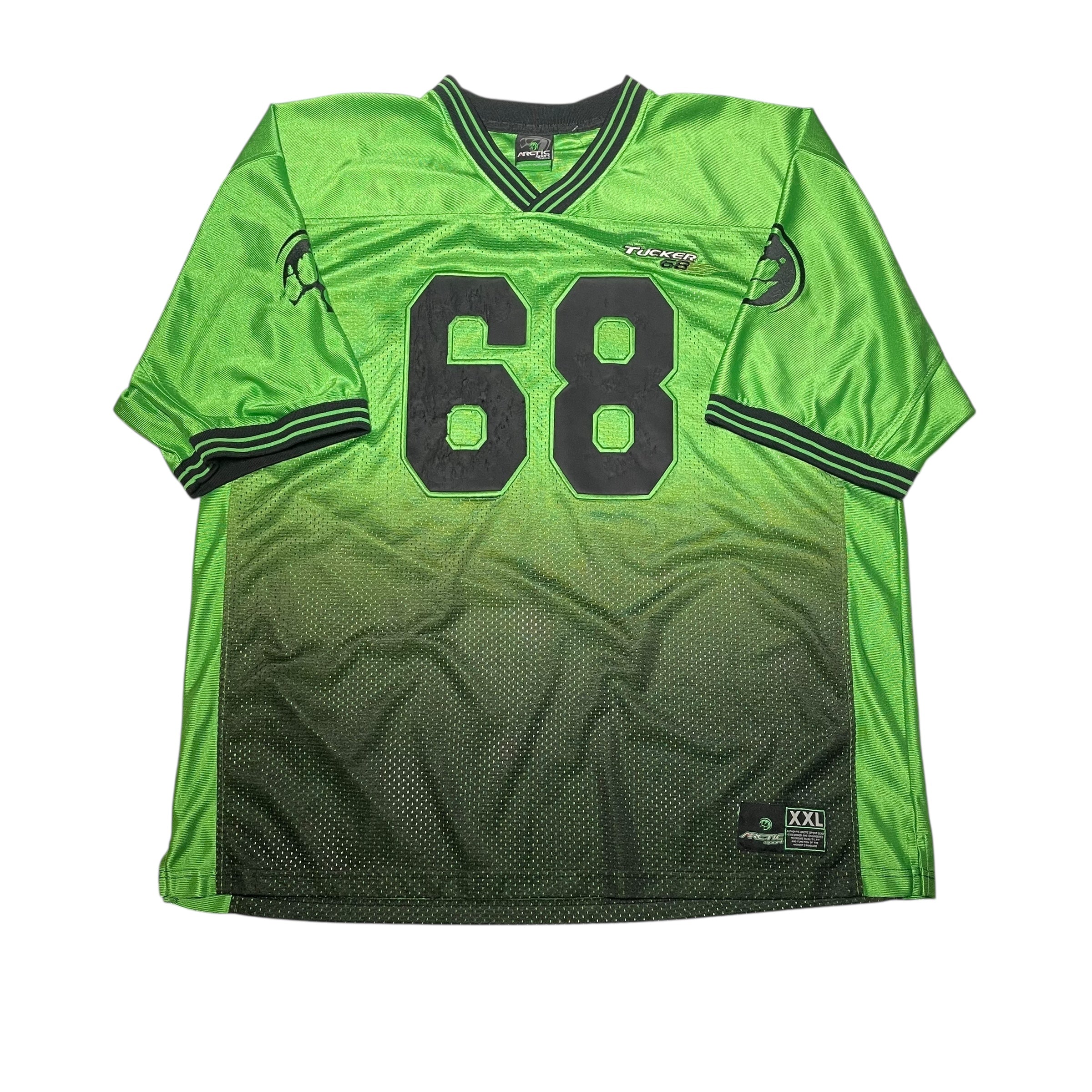 Y2K Arctic Cat Green Football Jersey