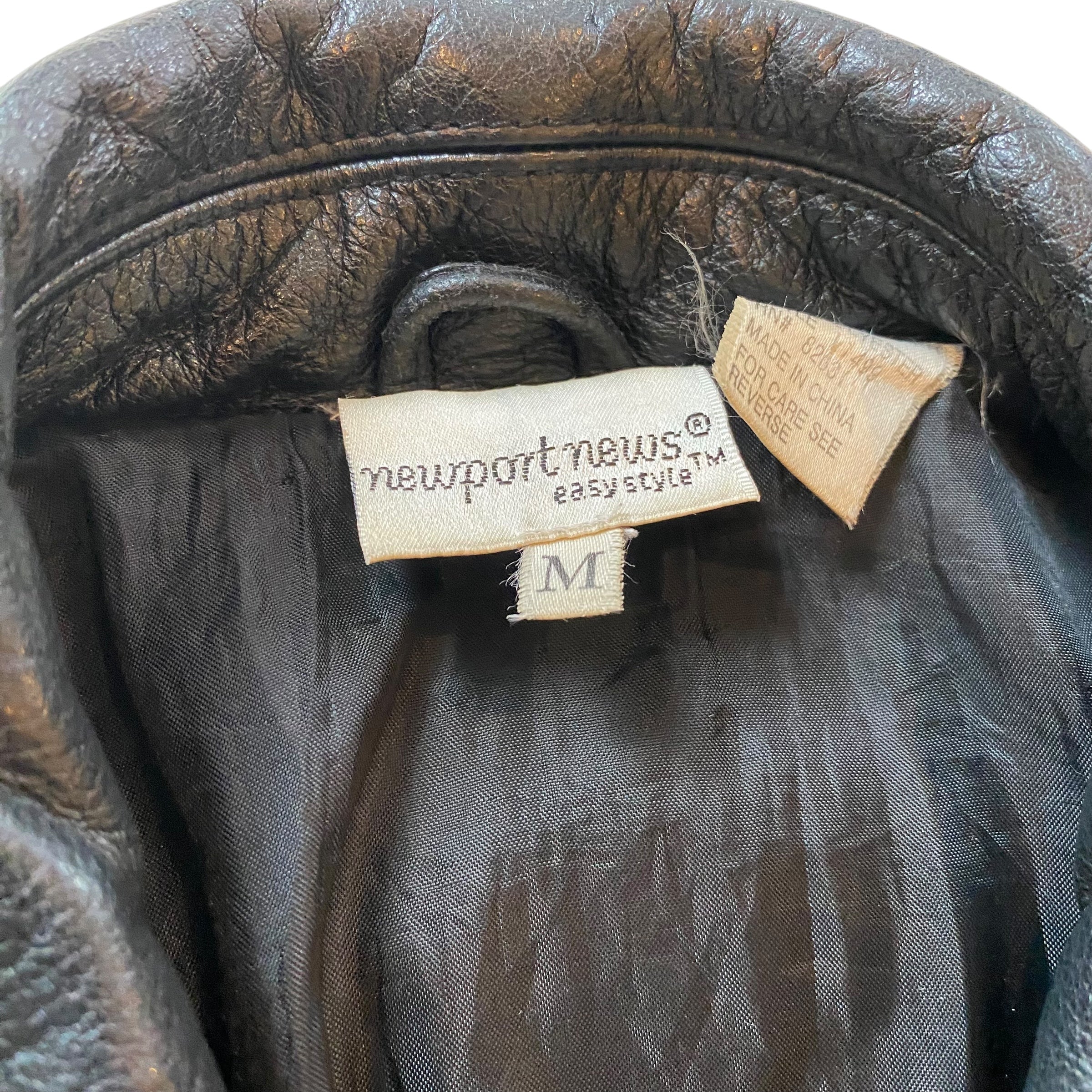 Vintage 90s Newport News Femme Leather Jacket