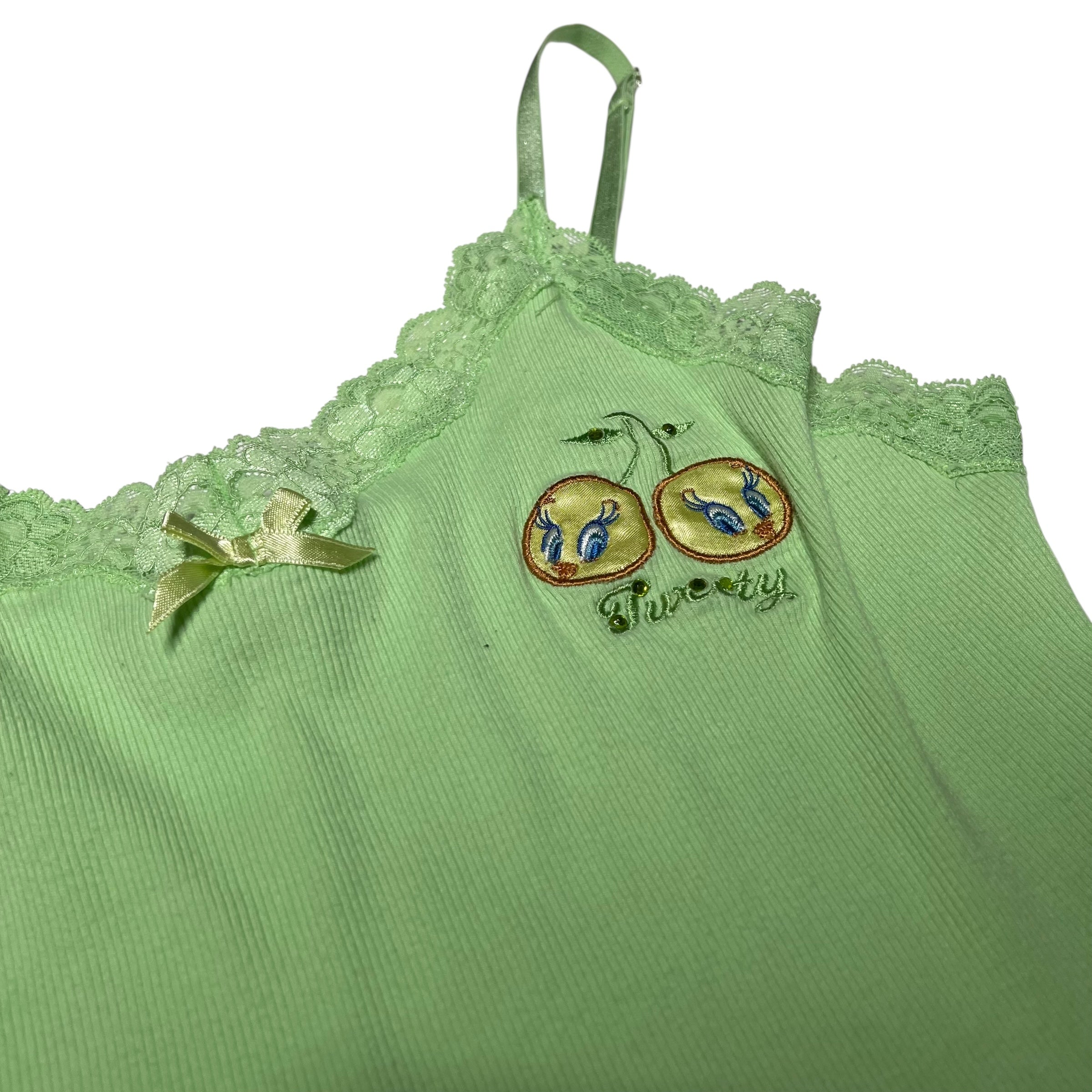 Y2K Green Warner Bros Tweety Tank Top