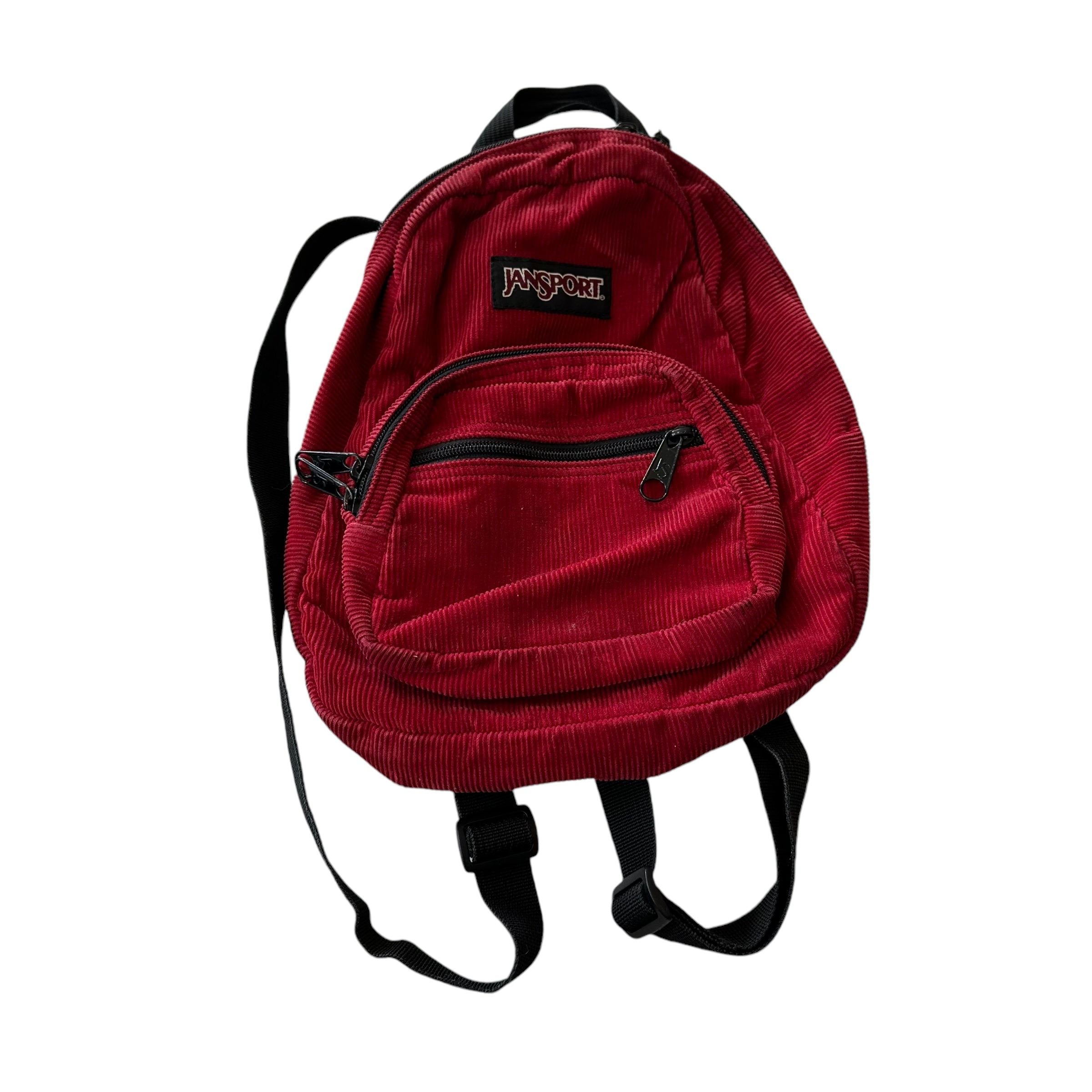 Vintage Jansport Red Corduroy Mini Backpack Bro Bros Closet