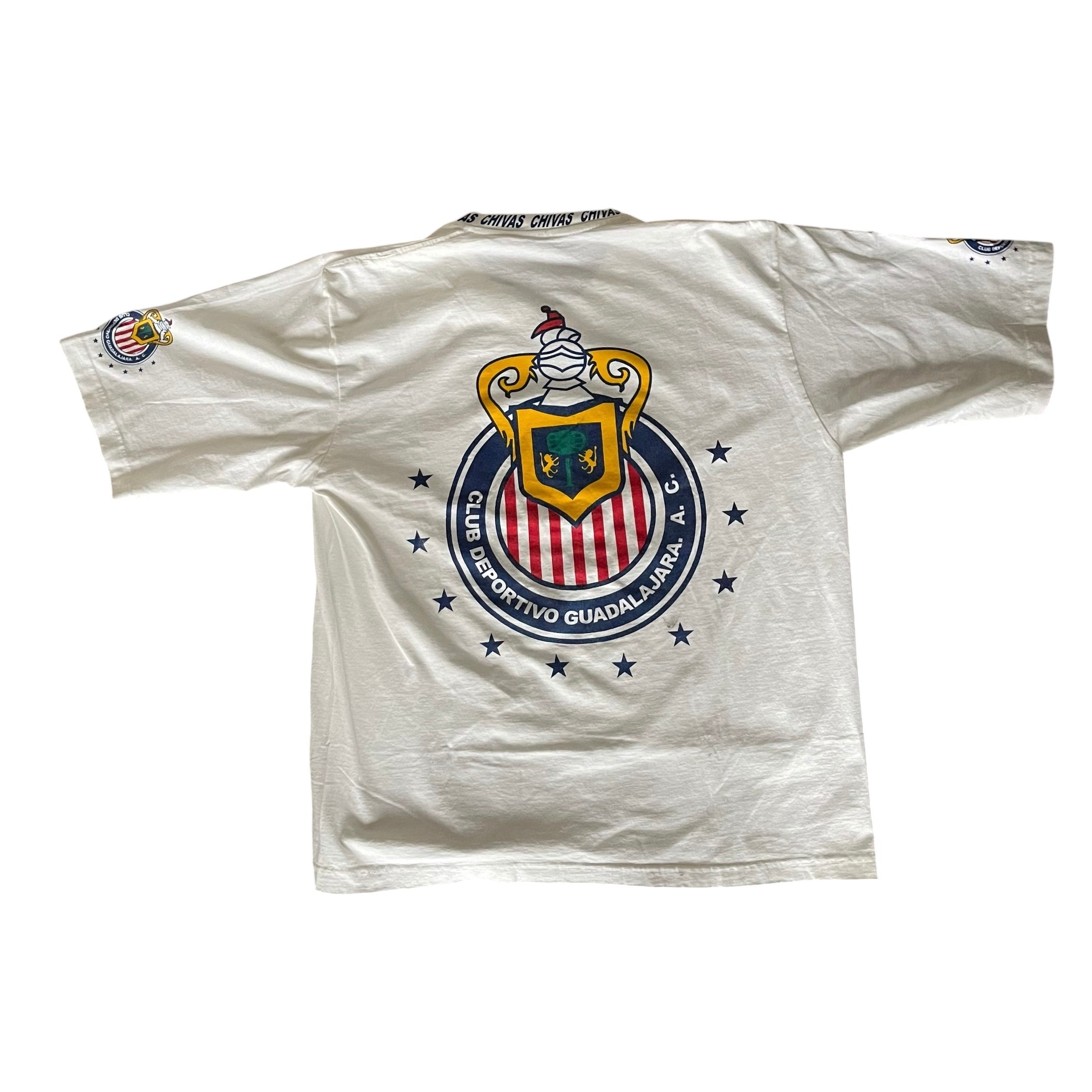 Vintage 90s Chivas de Guadalajara Logo Graphic T-Shirt