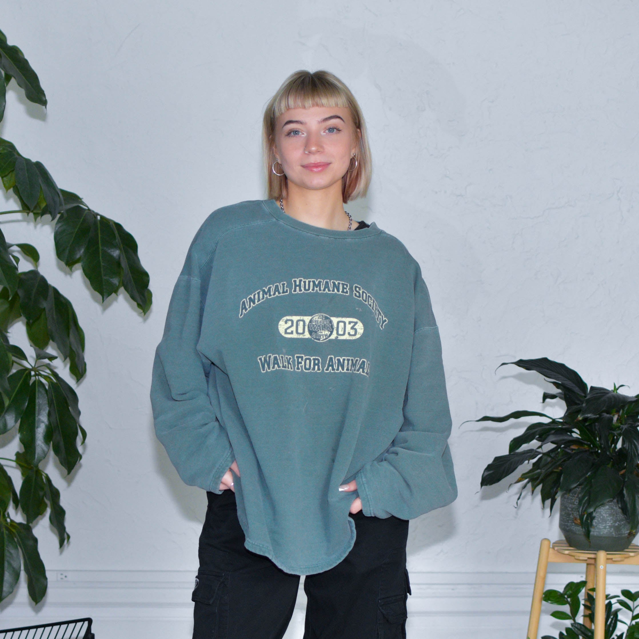 Vintage Animal Humane Society Logo Crewneck