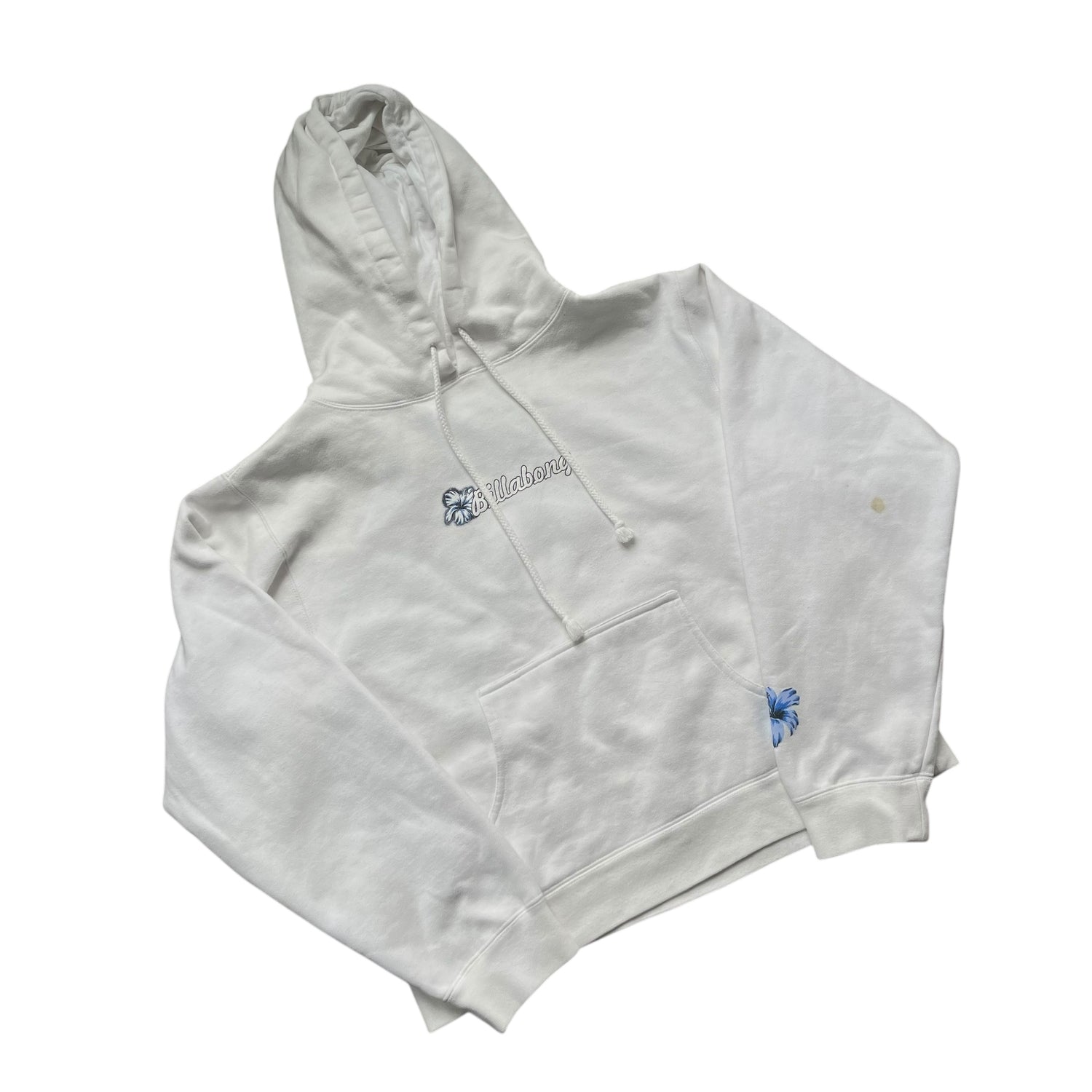 Y2K Billabong Femme Signature White Hoodie