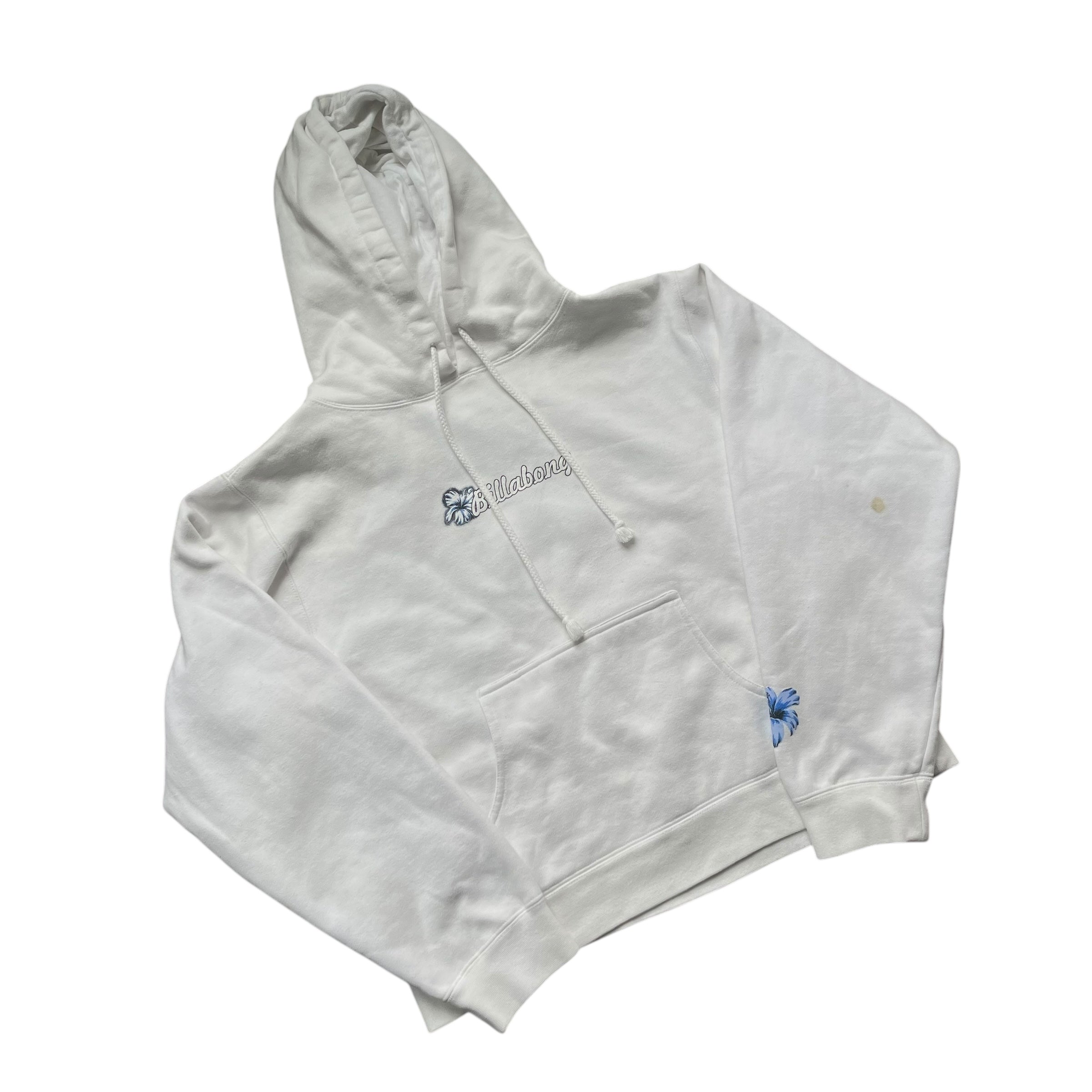 Y2K Billabong Femme Signature White Hoodie
