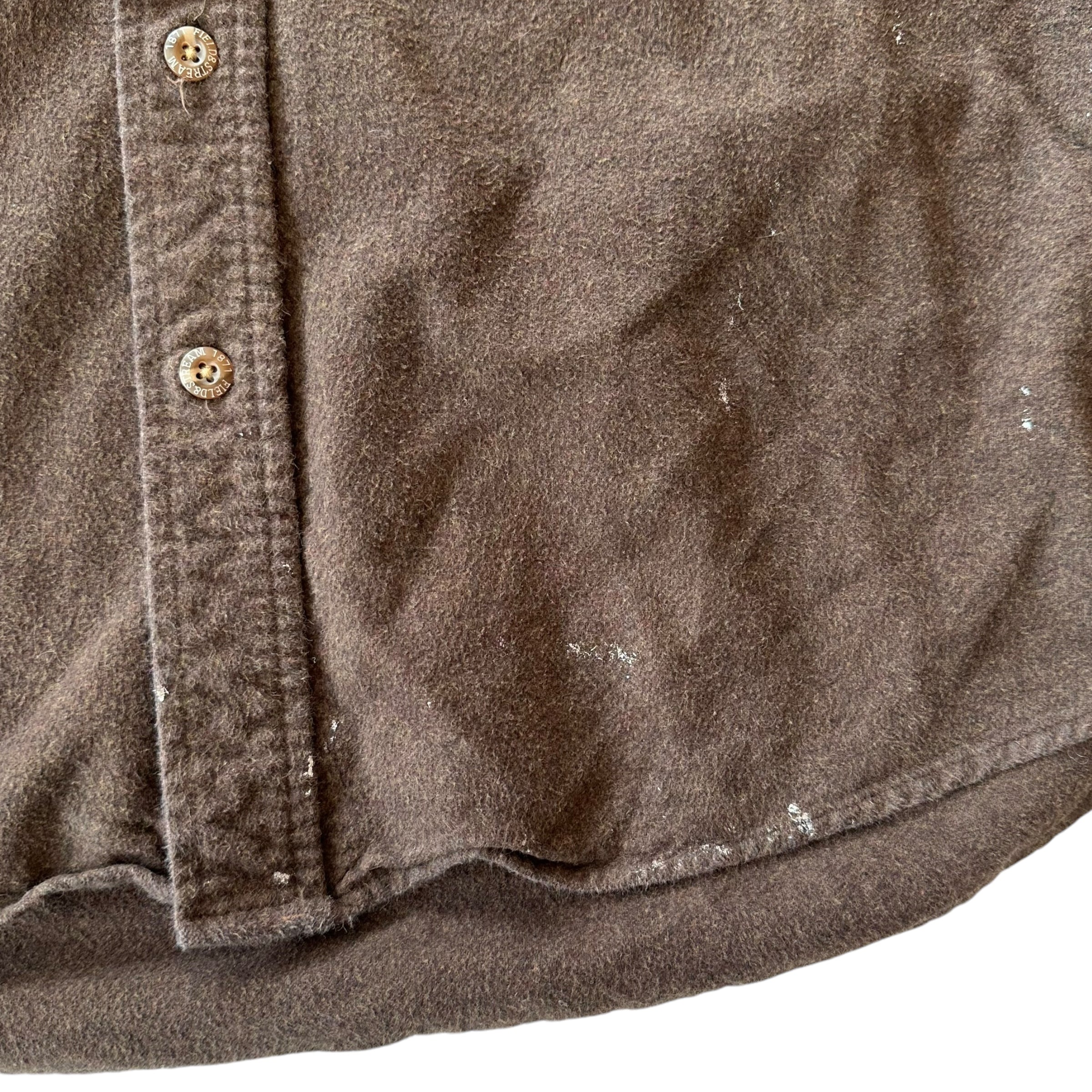 Vintage Brown Long Sleeve Button Up