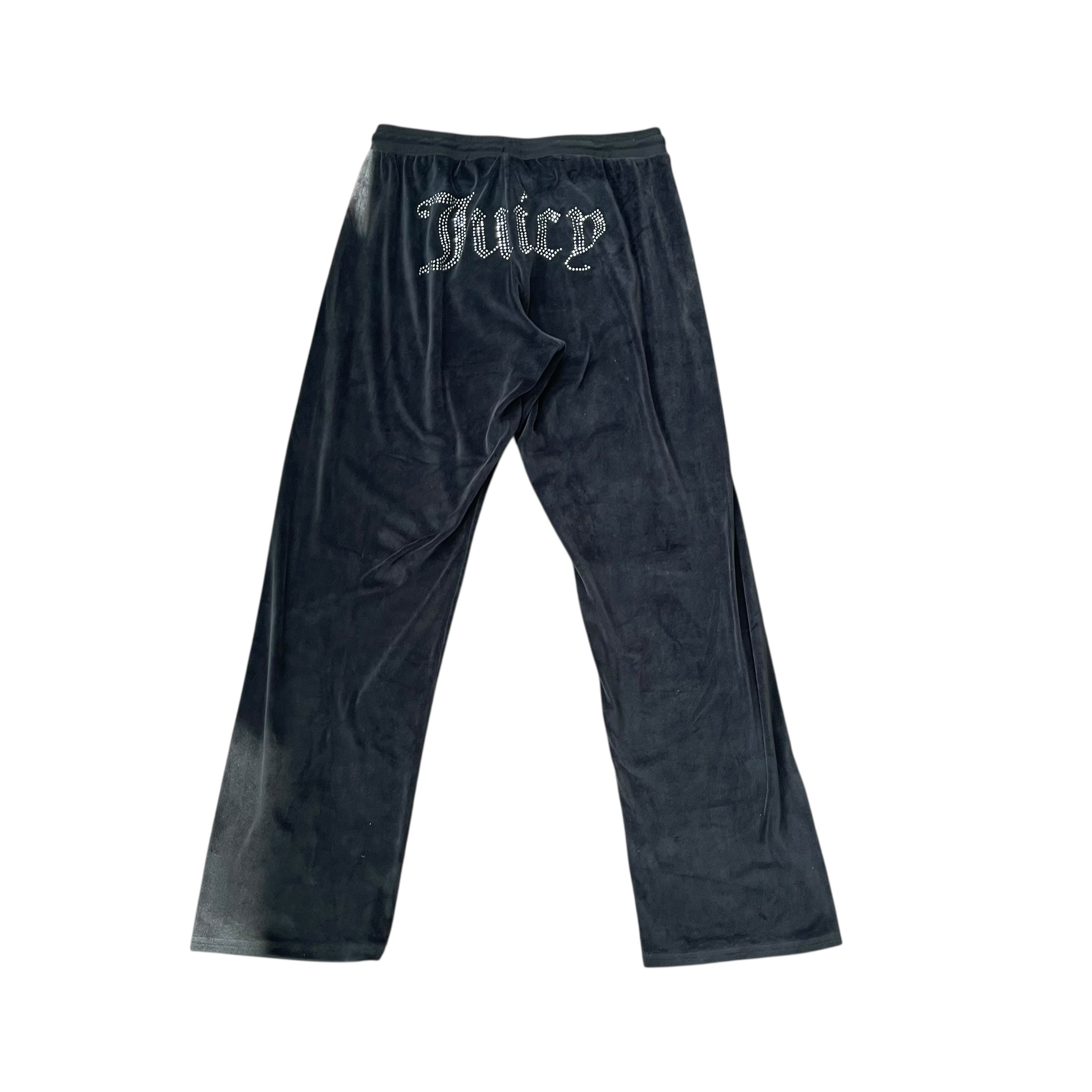 Y2K Juicy Couture Black Velour Sweatpants