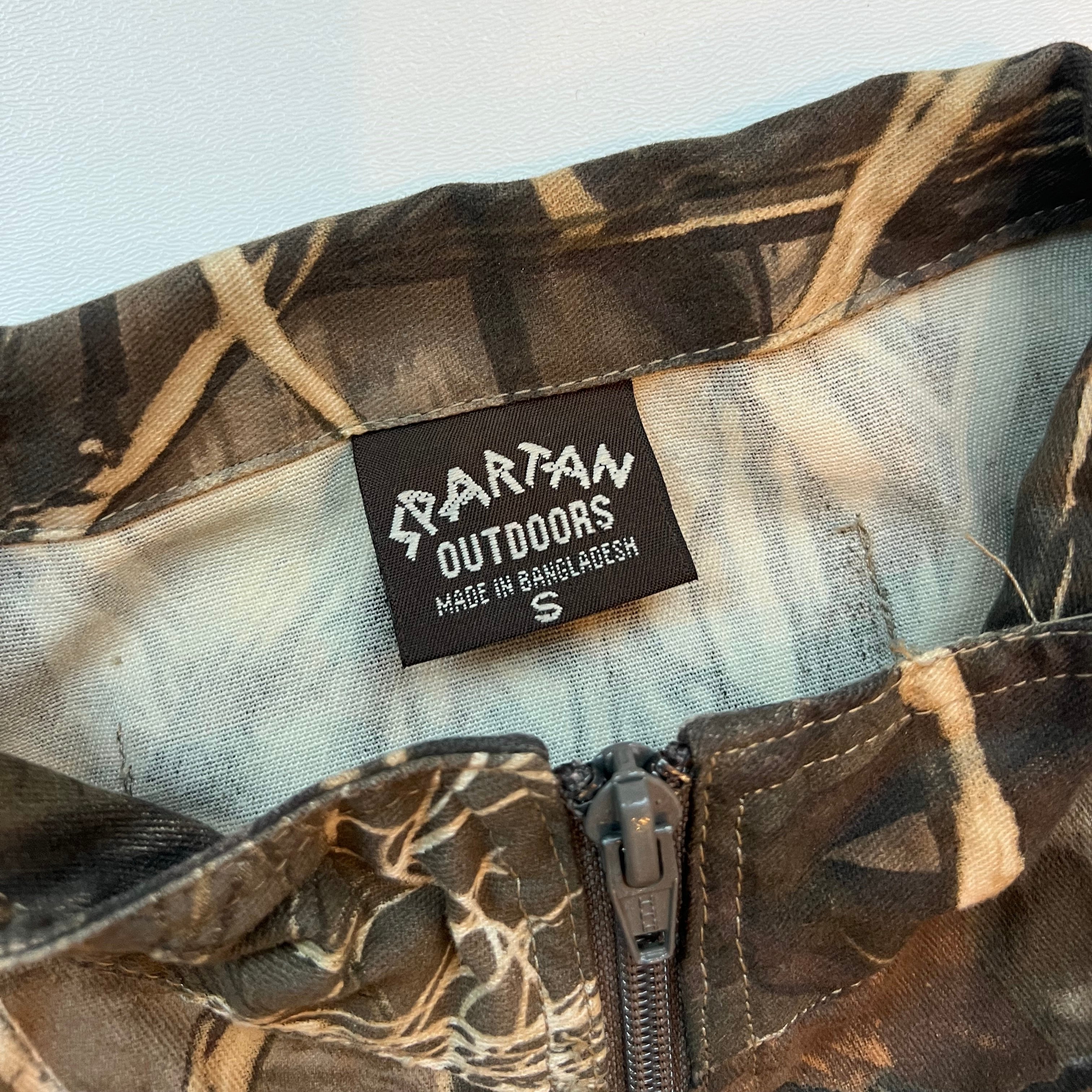 Vintage Spartan Outdoors Camo Light Zip Up Jacket