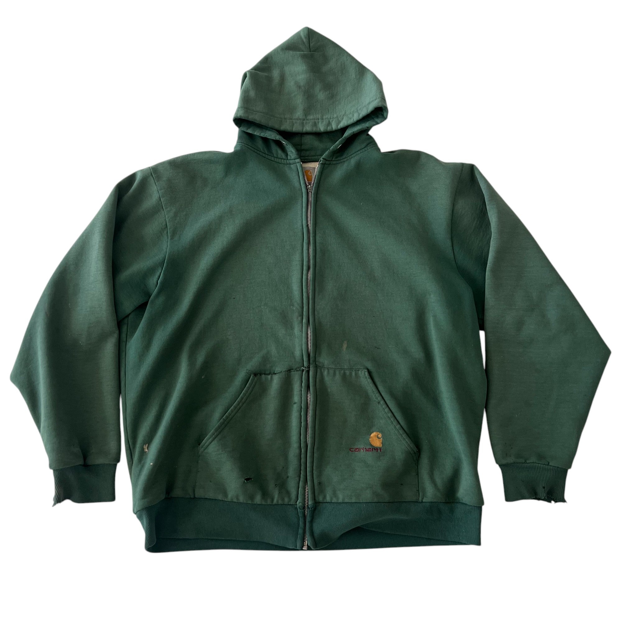 Vintage Carhartt Green Lined Zip Up