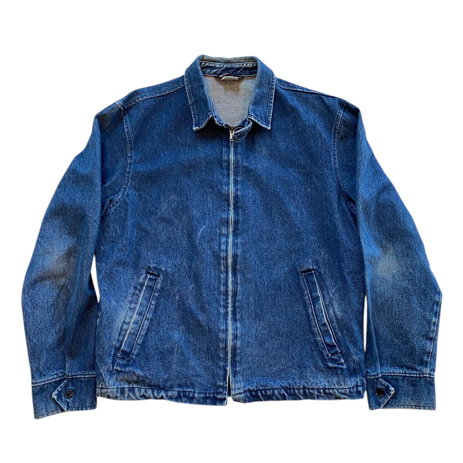 Vintage 80s Sportsmaster Denim Zip-Up Jacket