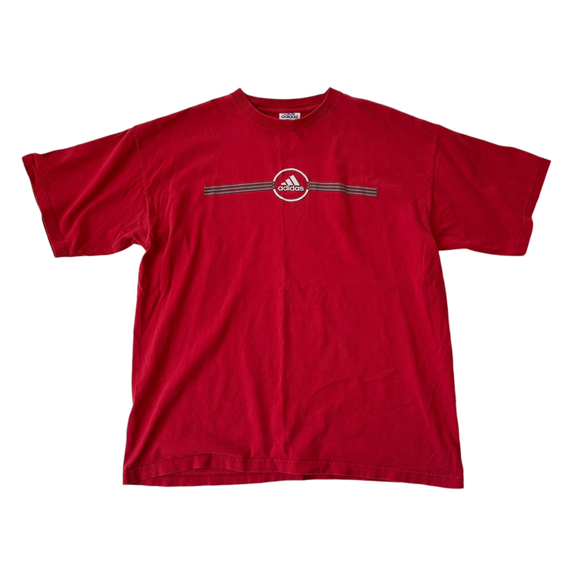 Vintage Adidas Logo Red T-Shirt