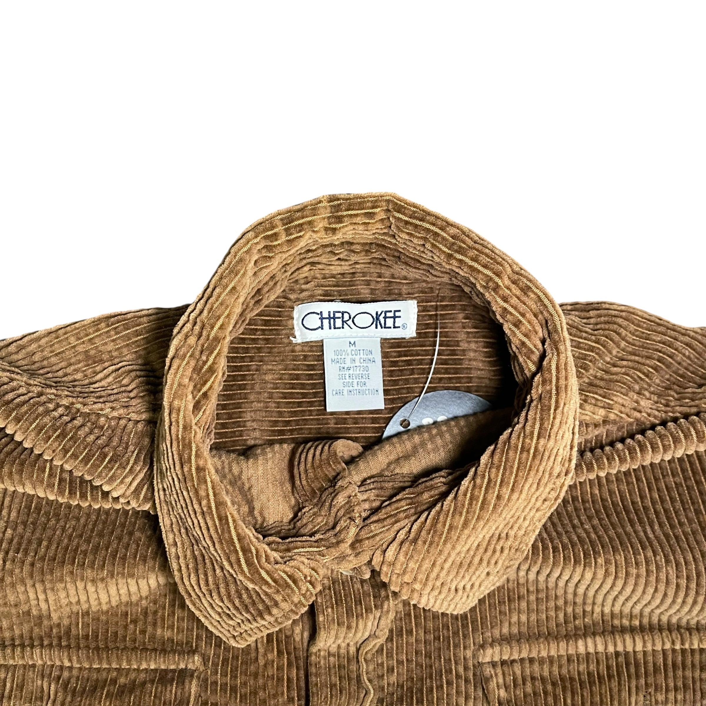 Vintage Cherokee Brown Corduroy Button-Down
