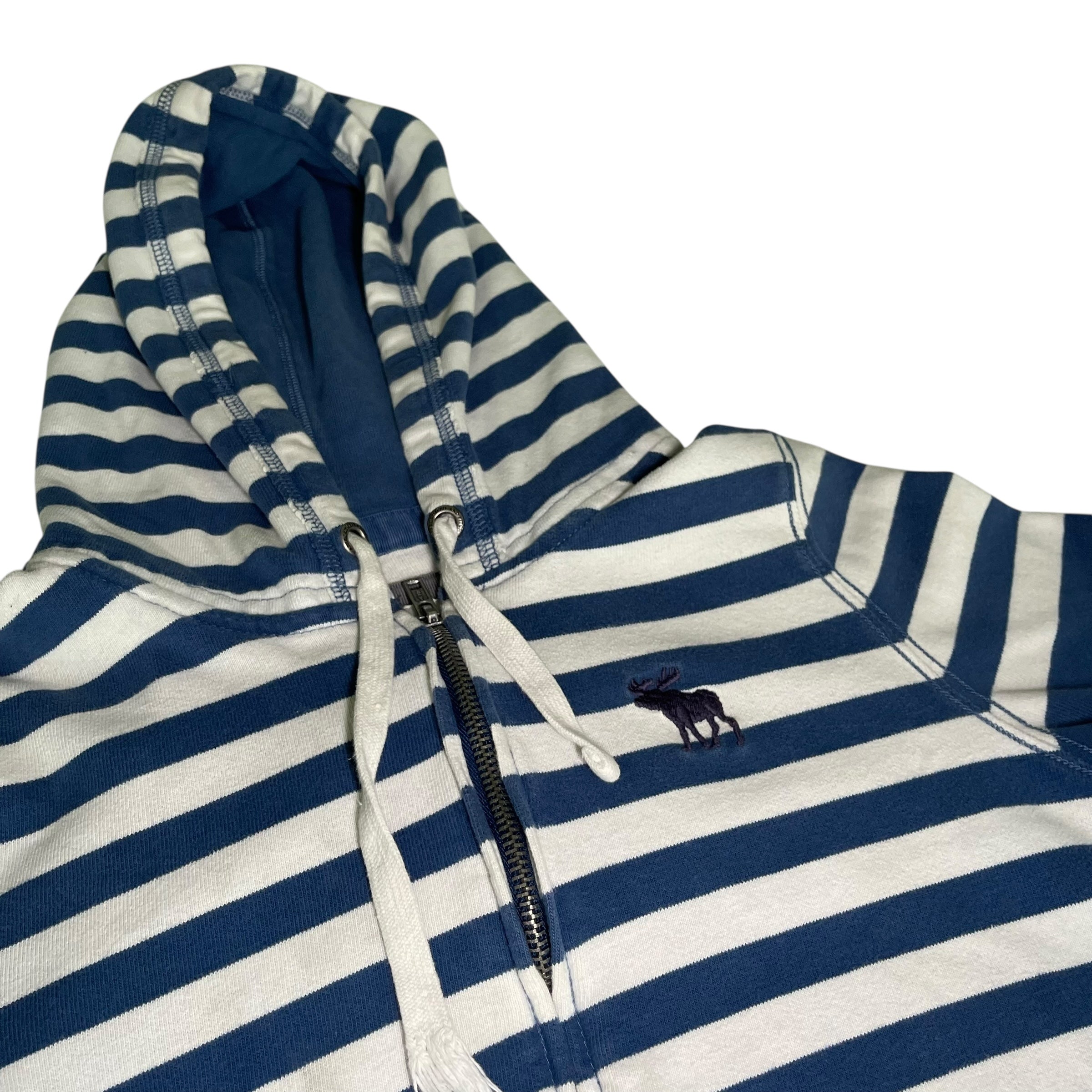 Vintage Abercrombie & Fitch Striped Zip-Up Sweatshirt