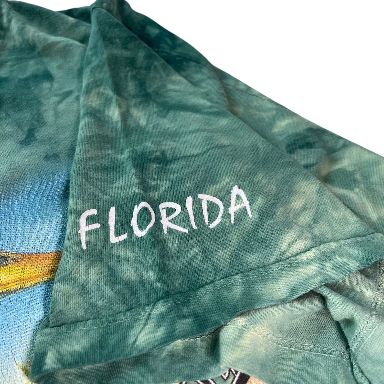 Vintage Green Tie Dye Mallards T-Shirt