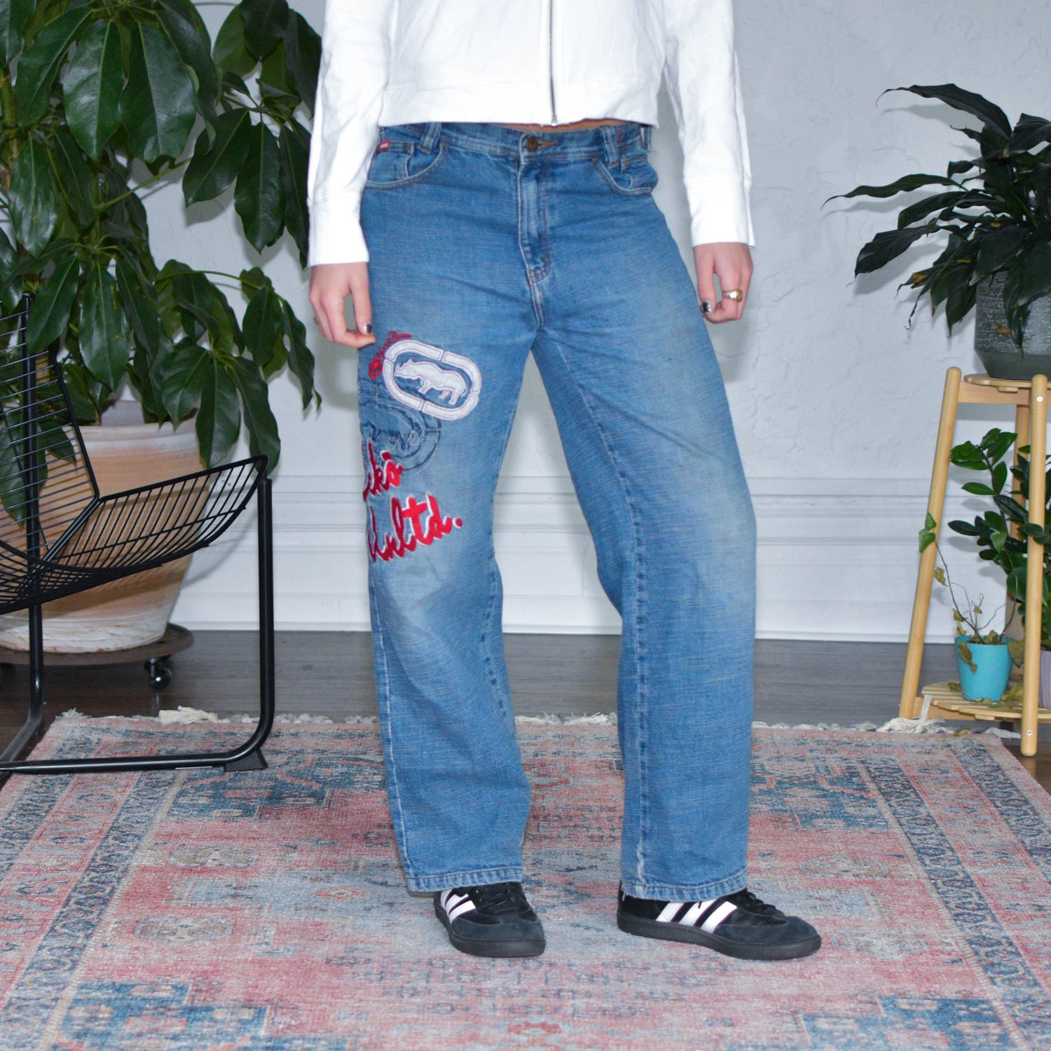 Y2k Ecko Unltd. Denim Embroidered Pants