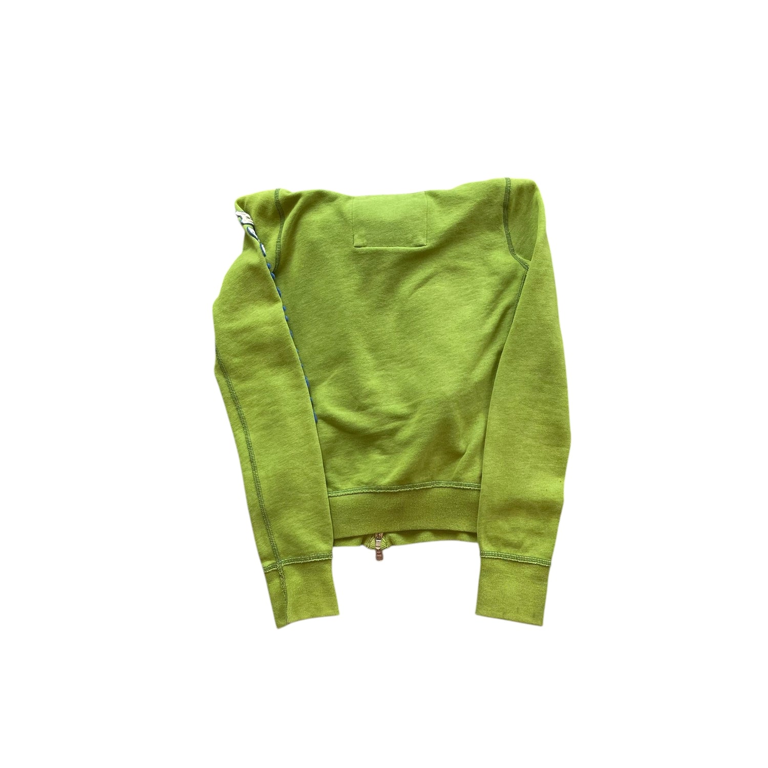 Y2K Abercrombie & Fitch Long-Sleeve Green Hoodie