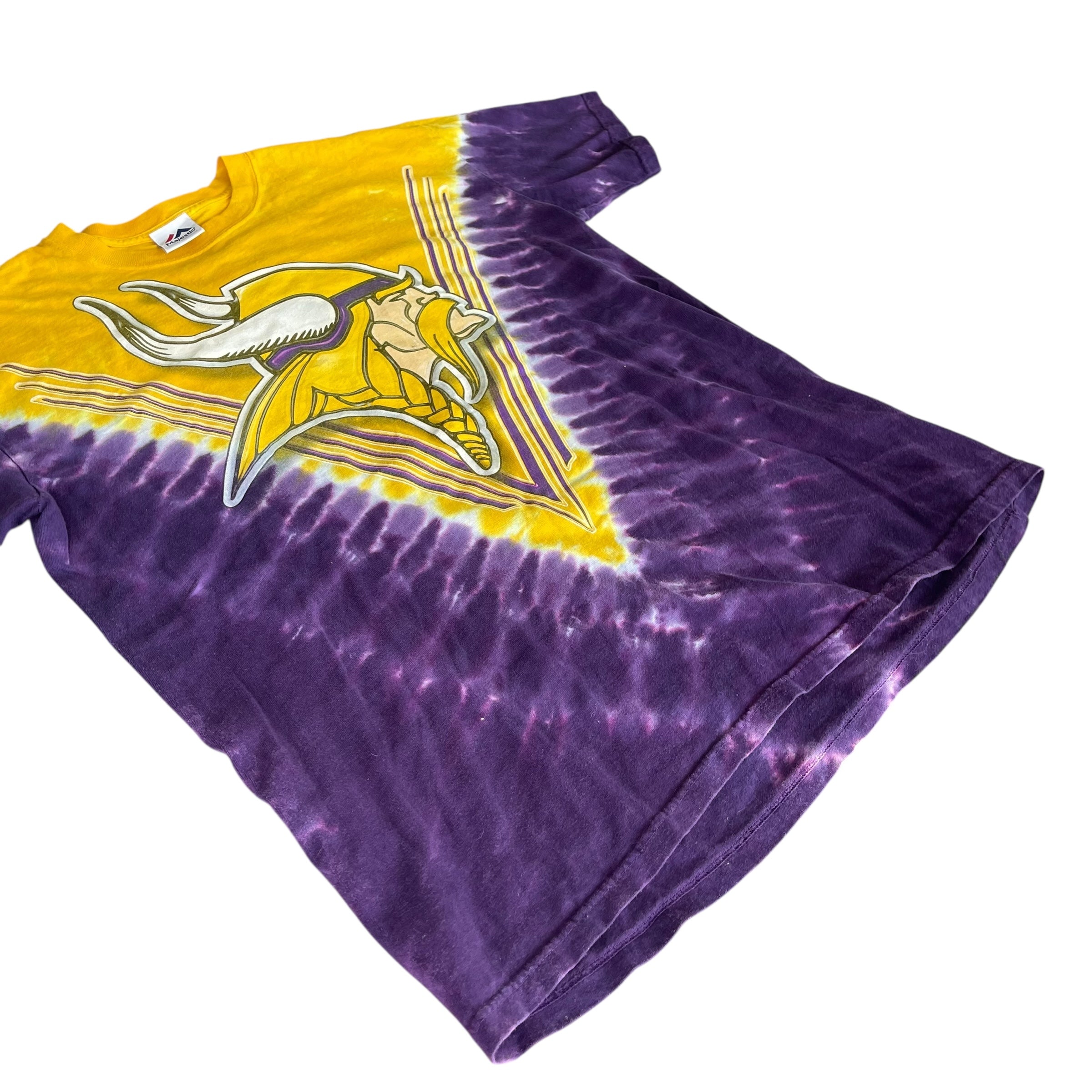 Vintage Minnesota Vikings Tie Dye Logo T-Shirt