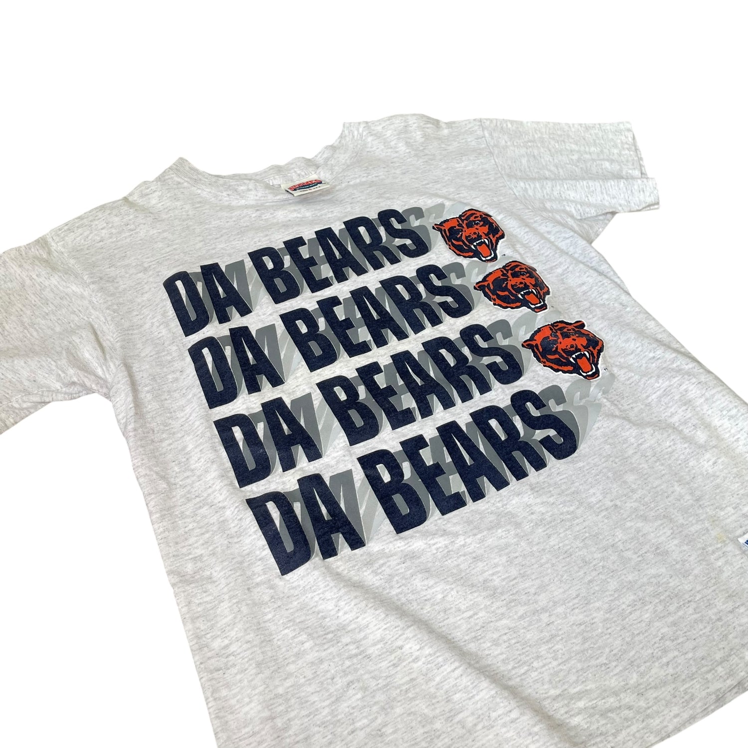 Vintage Chicago Bears Nutmeg Mills Gray Graphic T-Shirt
