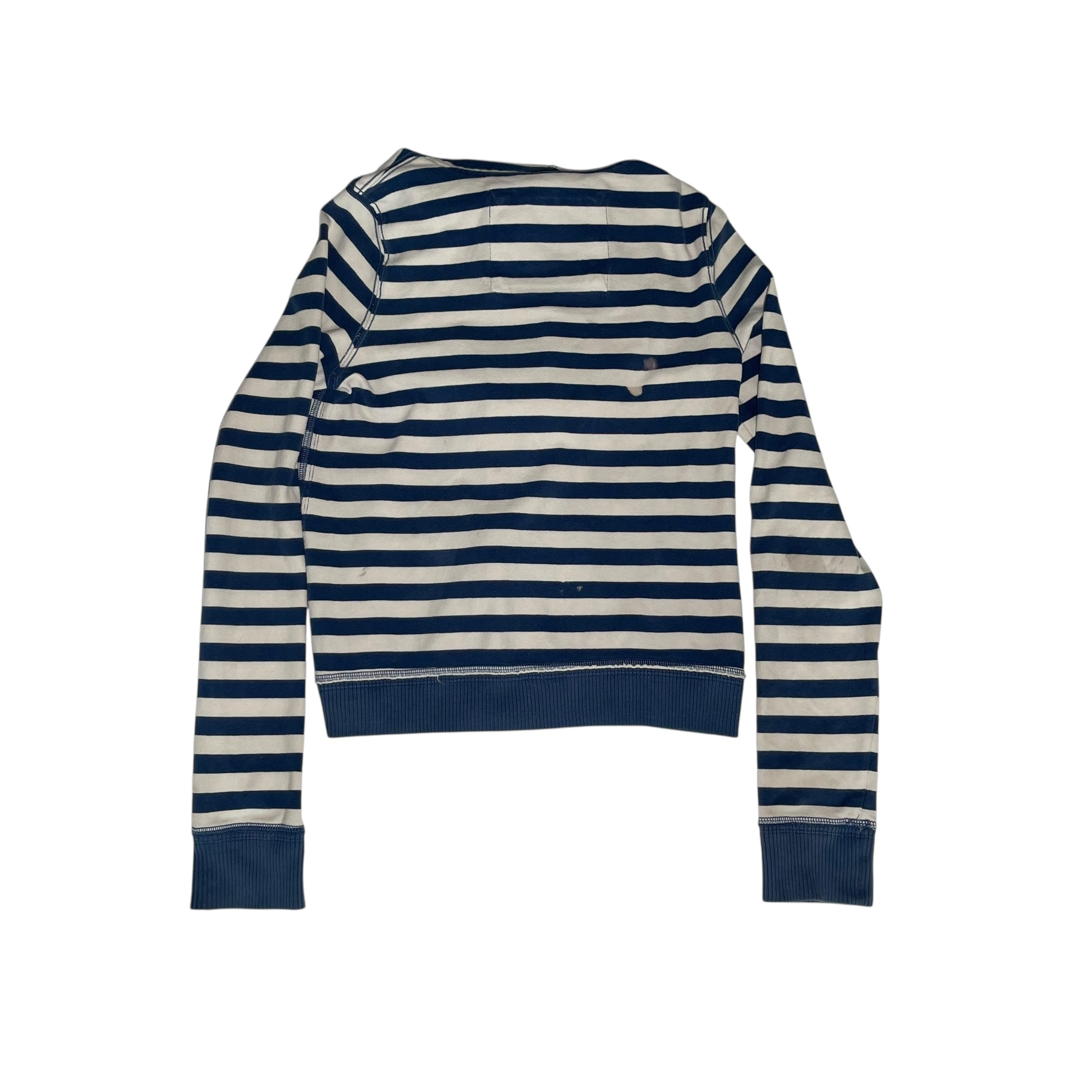 Vintage Abercrombie & Fitch Striped Zip-Up Sweatshirt