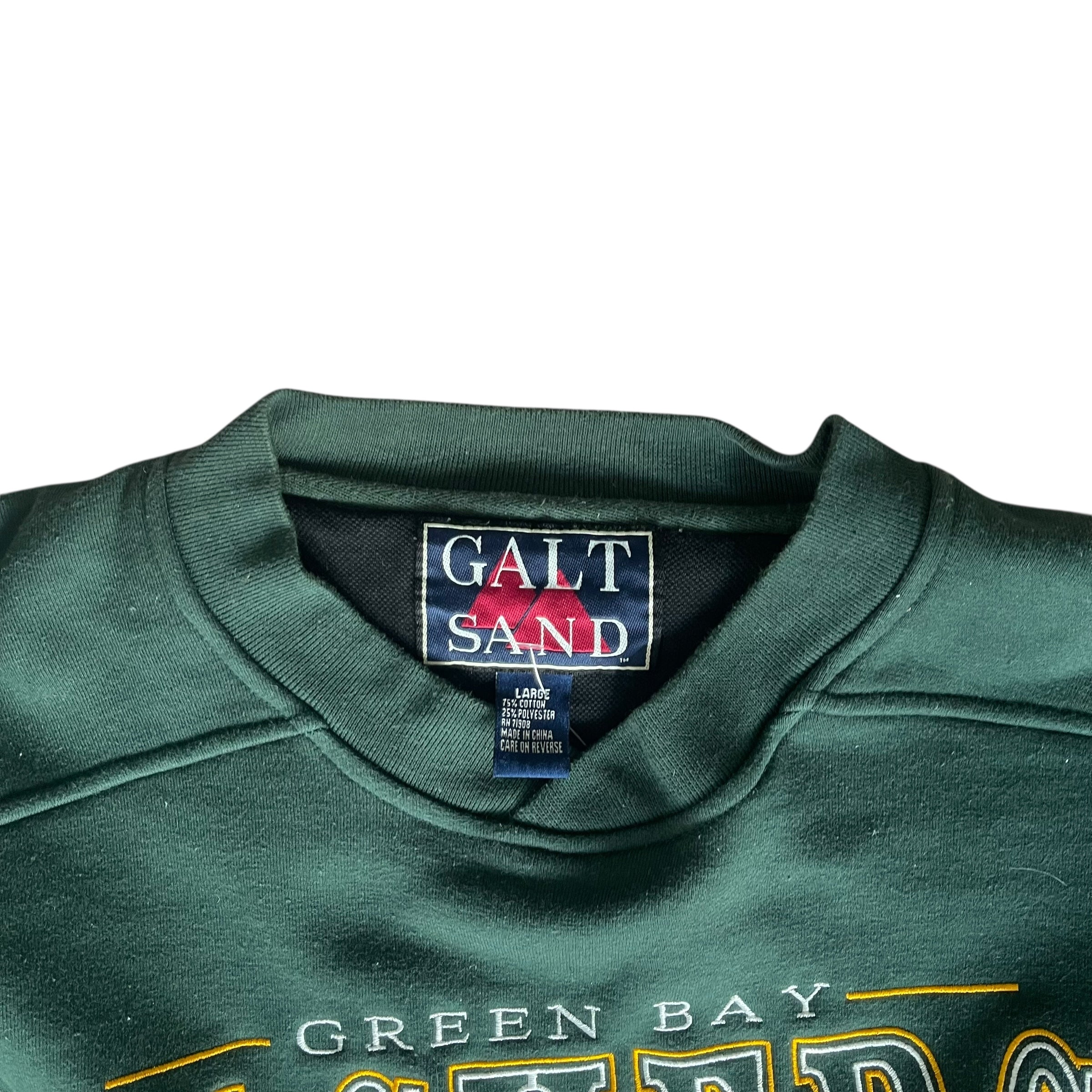 Vintage 1996 Green Bay Packers Green Logo Crewneck