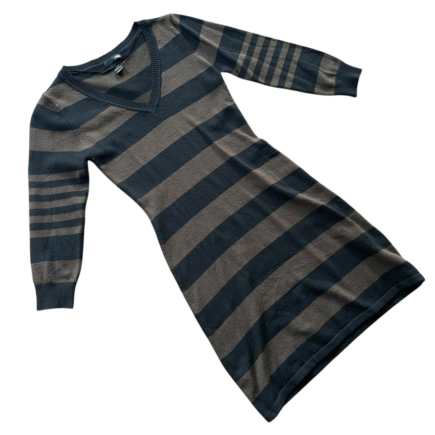 Vintage Y2K H&M Casual Striped Sweater Dress